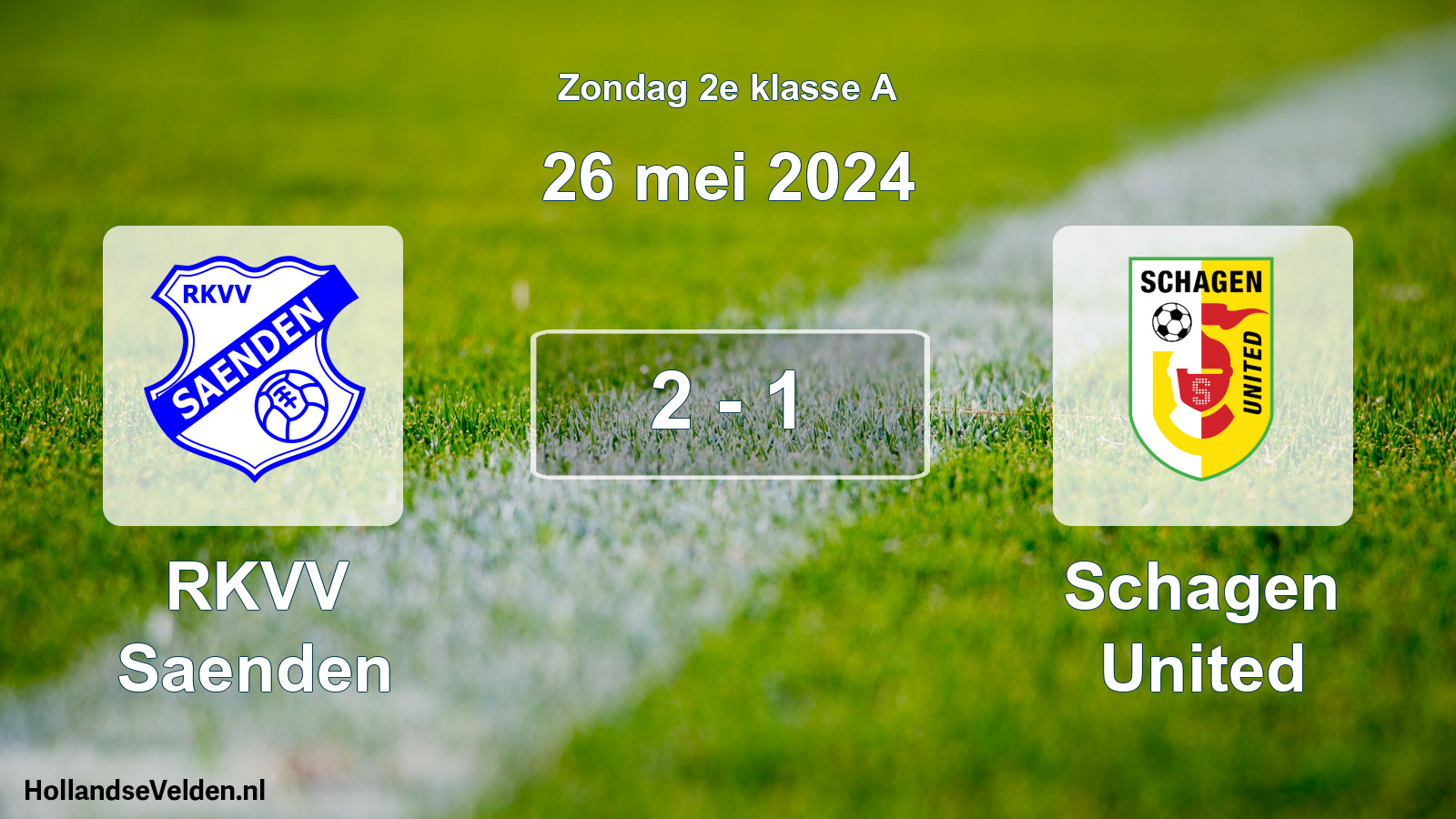 Total number of matches played: RKVV Saenden - Schagen United 2 - 1 (26 May 2024)