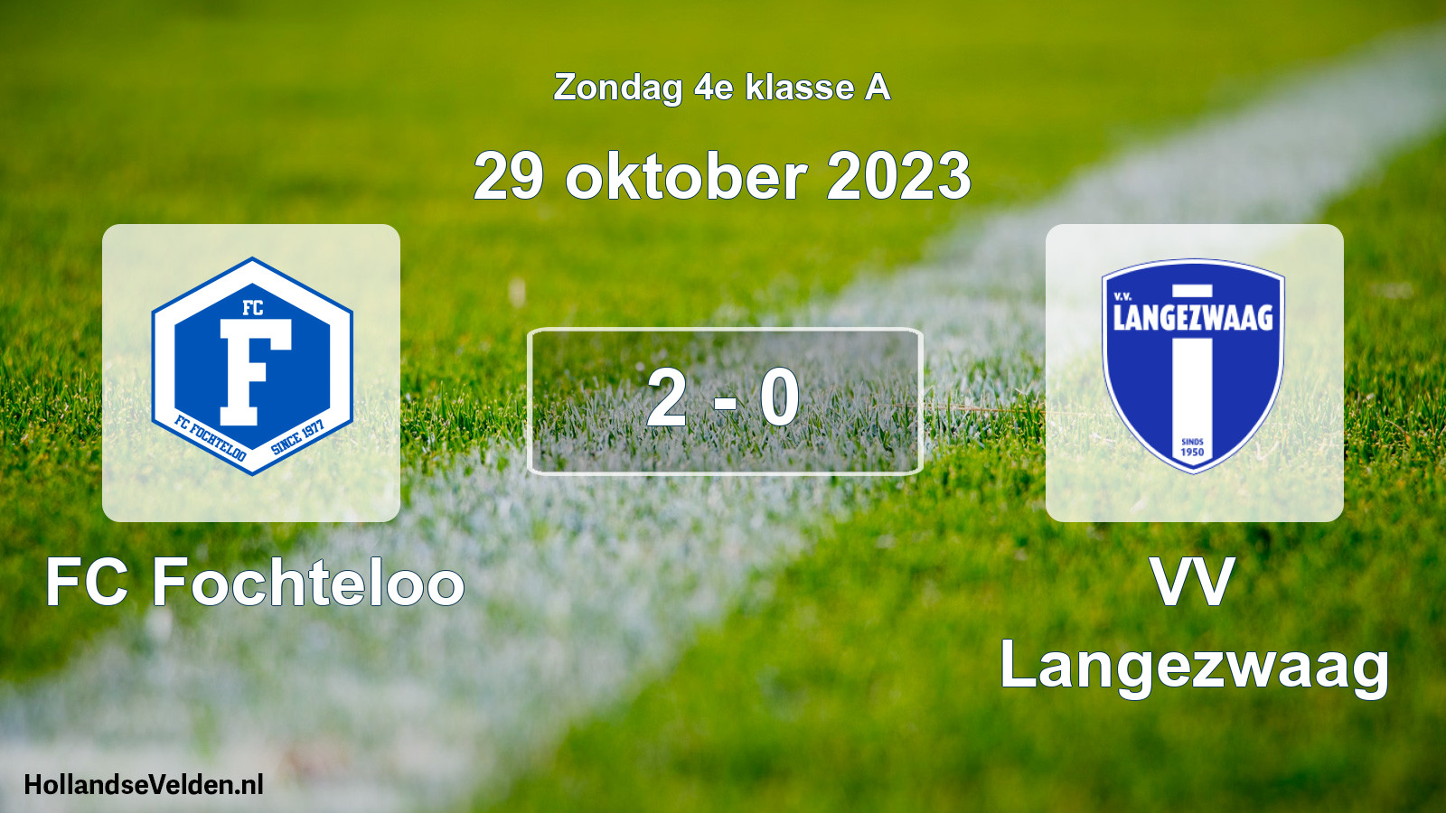 Total number of matches played: FC Fochteloo - VV Langezwaag 2 - 0 (29 October 2023)