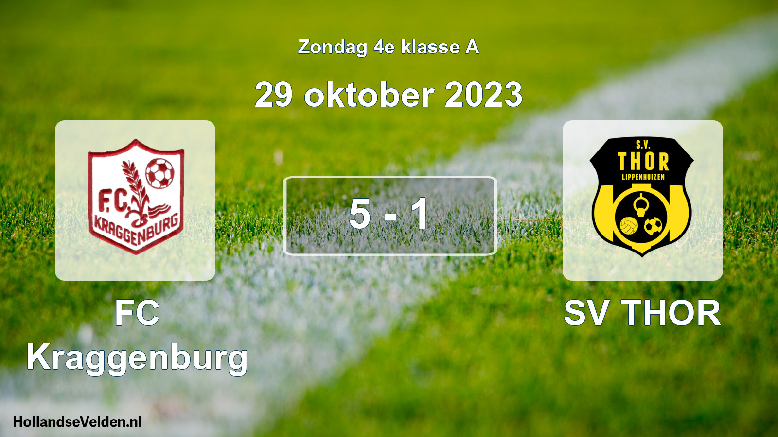 Total number of matches played: FC Kraggenburg - SV THOR 5 - 1 (29 October 2023)