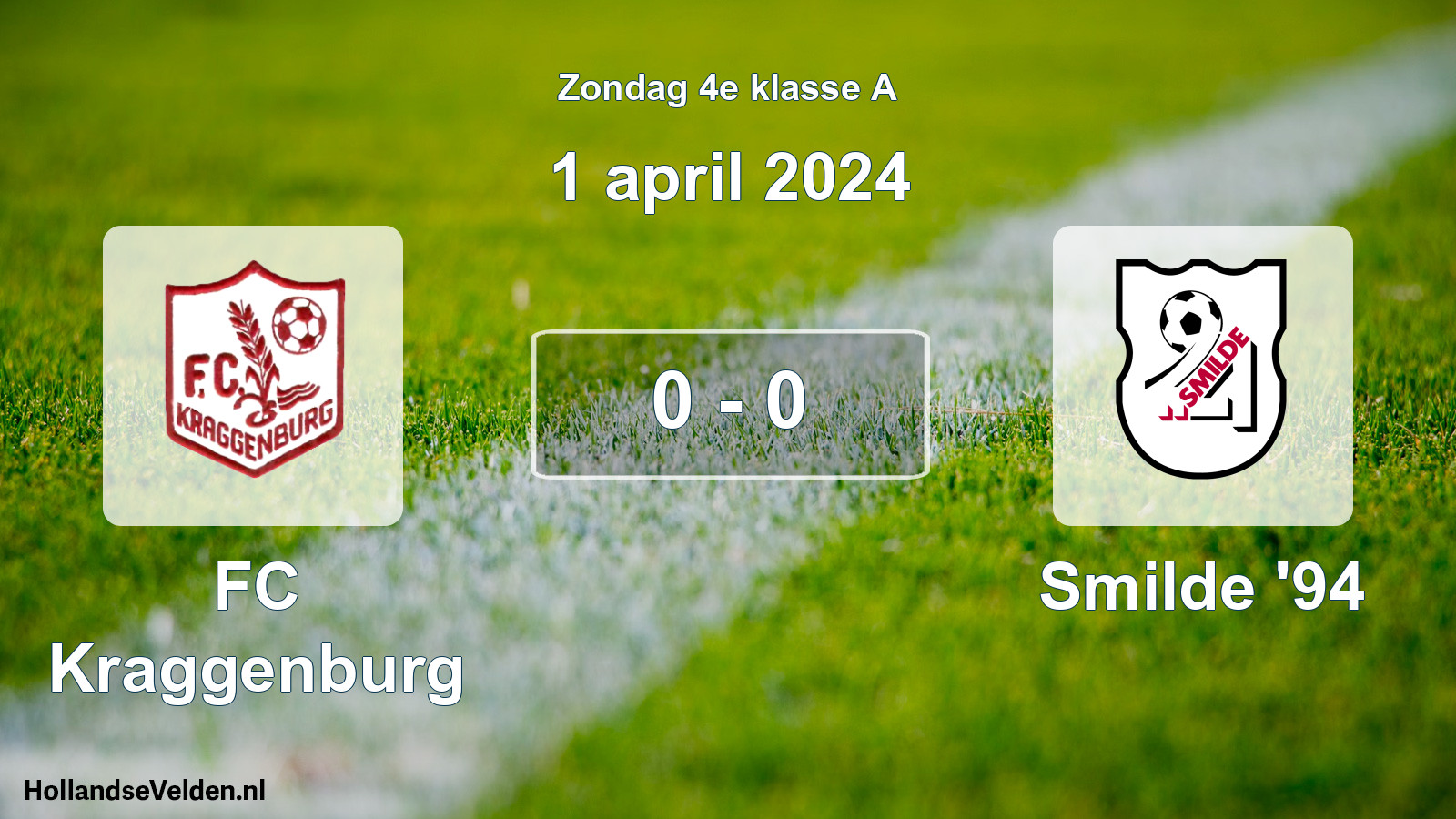 Total number of matches played: FC Kraggenburg - Smilde '94 0 - 0 (1 April 2024)