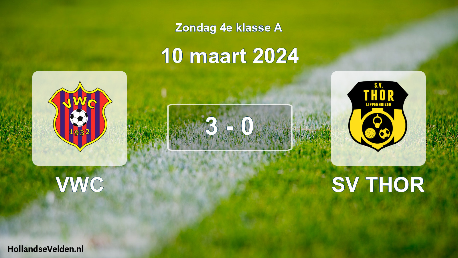 Total number of matches played: VWC - SV THOR 3 - 0 (10 March 2024)