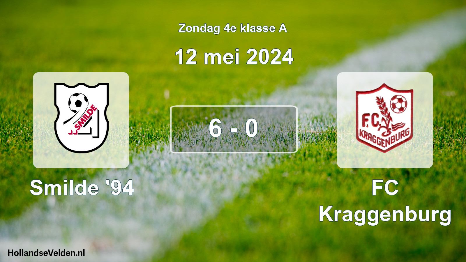 Total number of matches played: Smilde '94 - FC Kraggenburg 6 - 0 (12 May 2024)
