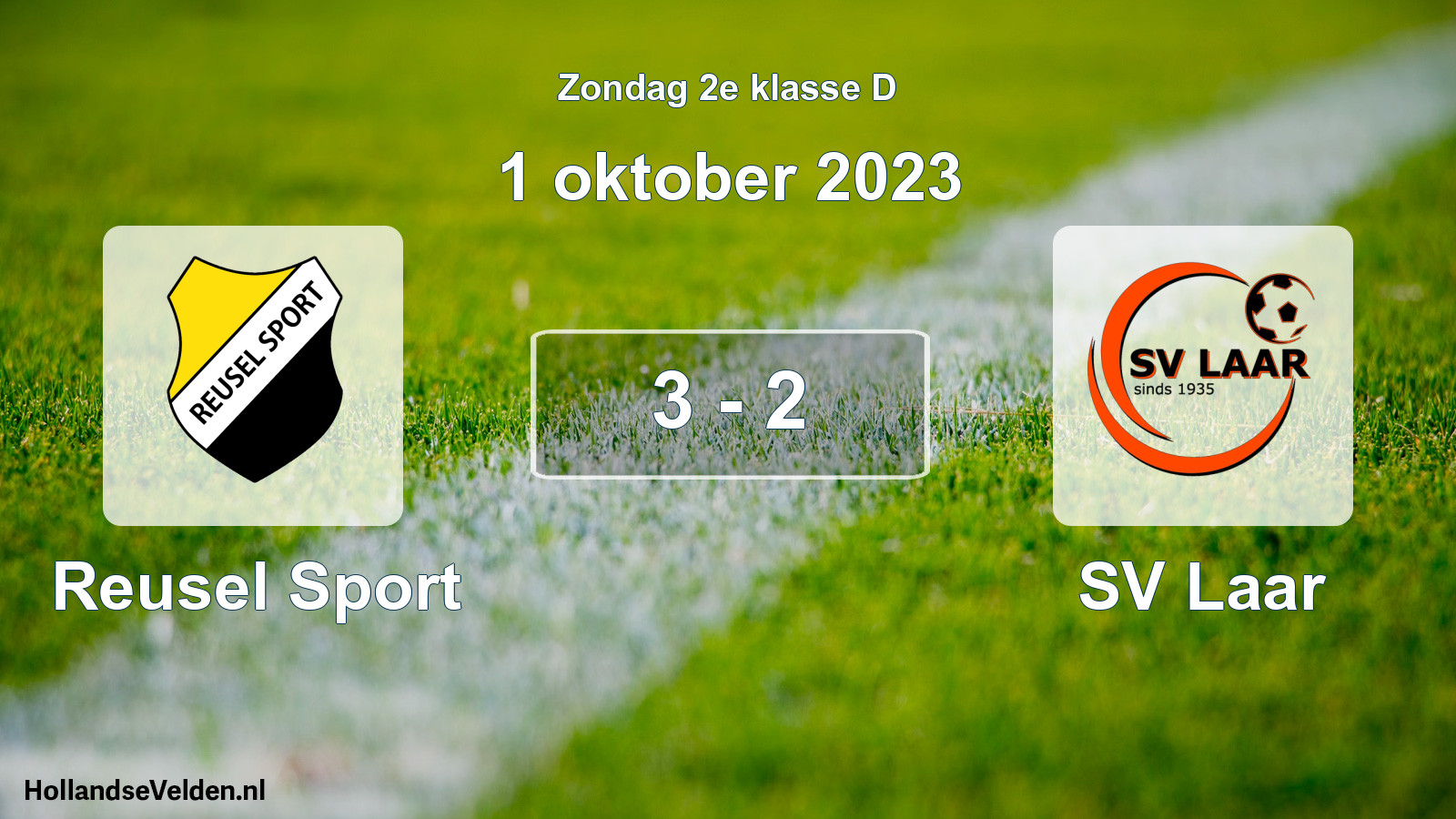 Total number of matches played: Reusel Sport - SV Laar 3 - 2 (1 October 2023)