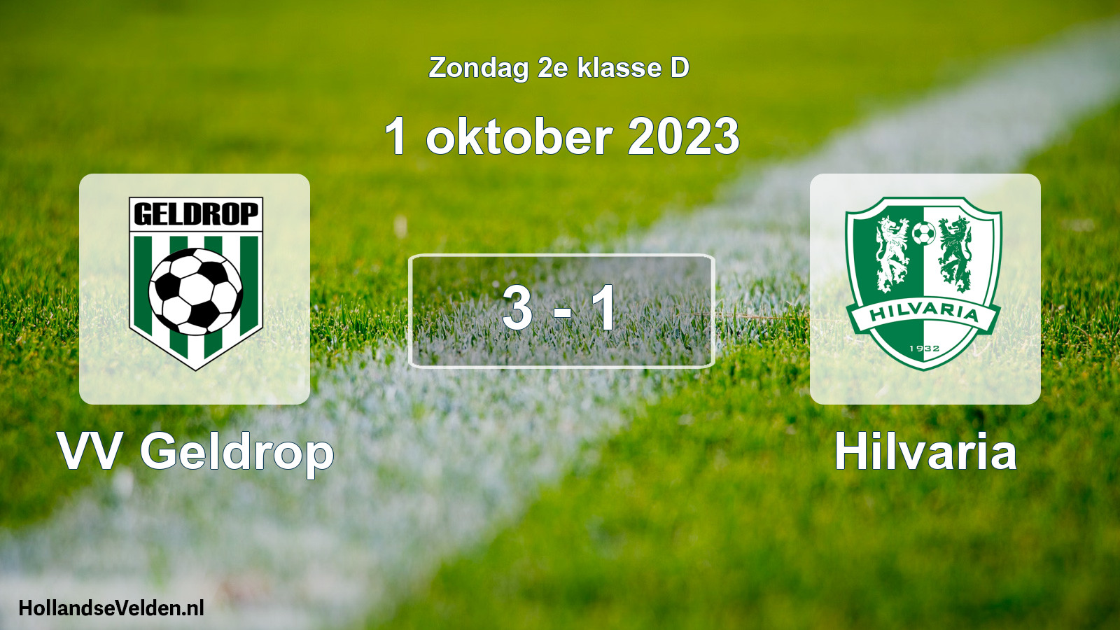 Total number of matches played: VV Geldrop - Hilvaria 3 - 1 (1 October 2023)