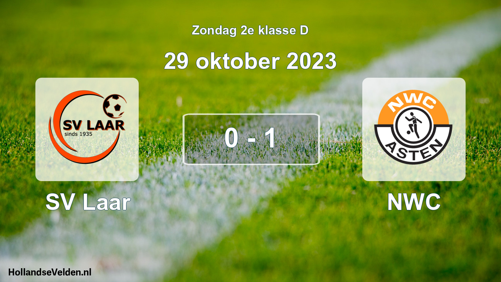 Total number of matches played: SV Laar - NWC 0 - 1 (29 October 2023)
