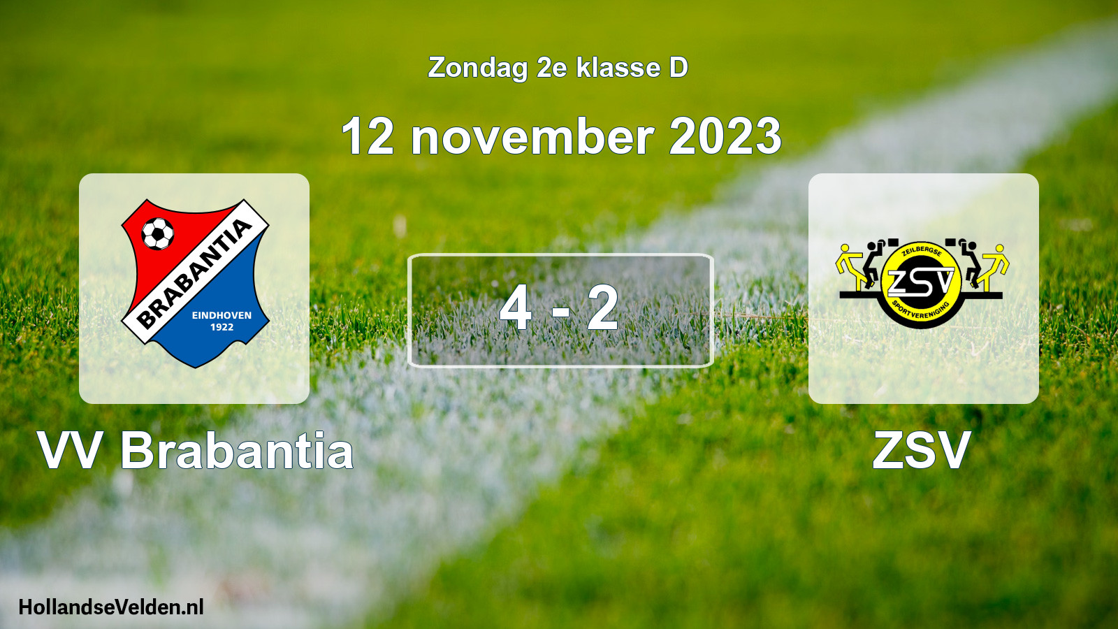 Total number of matches played: VV Brabantia - ZSV 4 - 2 (12 November 2023)