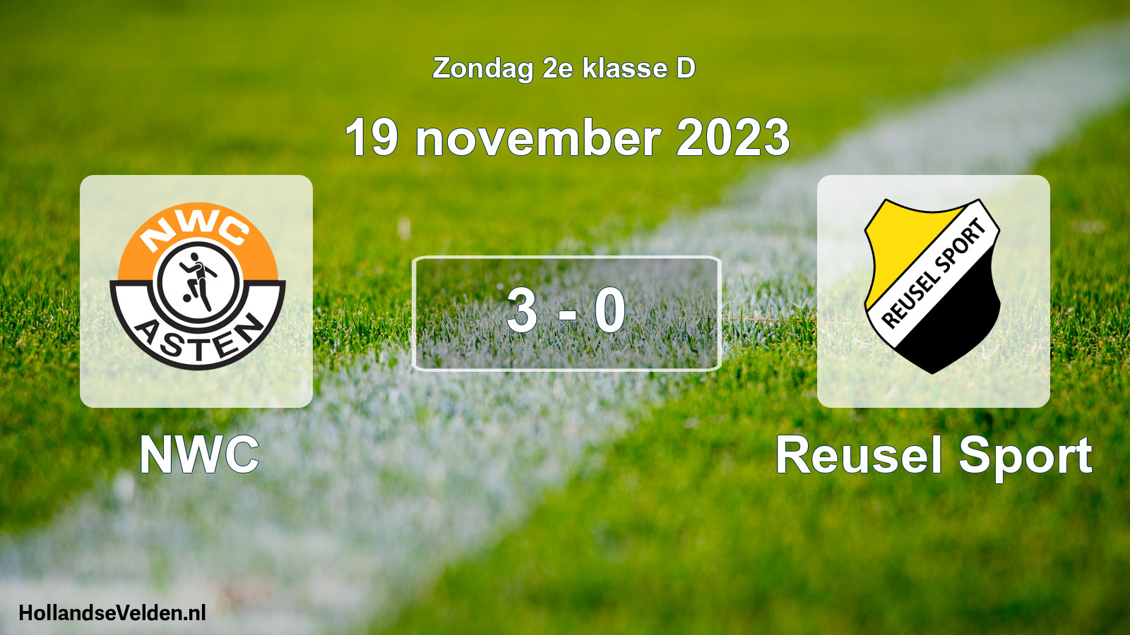 Total number of matches played: NWC - Reusel Sport 3 - 0 (19 November 2023)