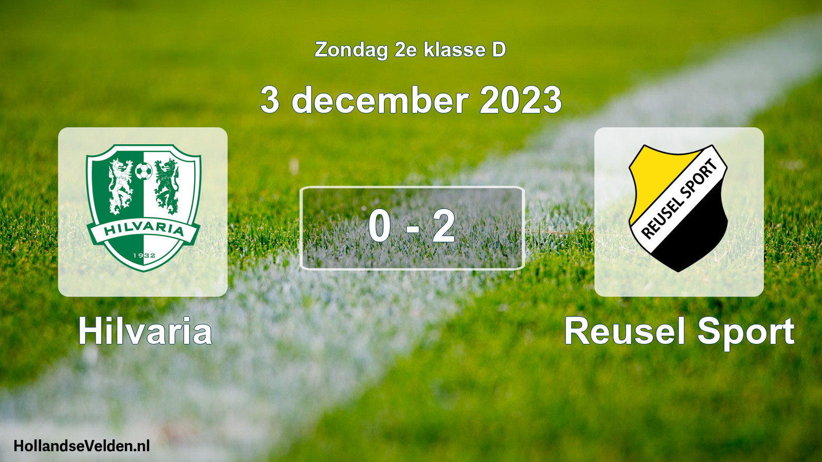 Total number of matches played: Hilvaria - Reusel Sport 0 - 2 (3 December 2023)