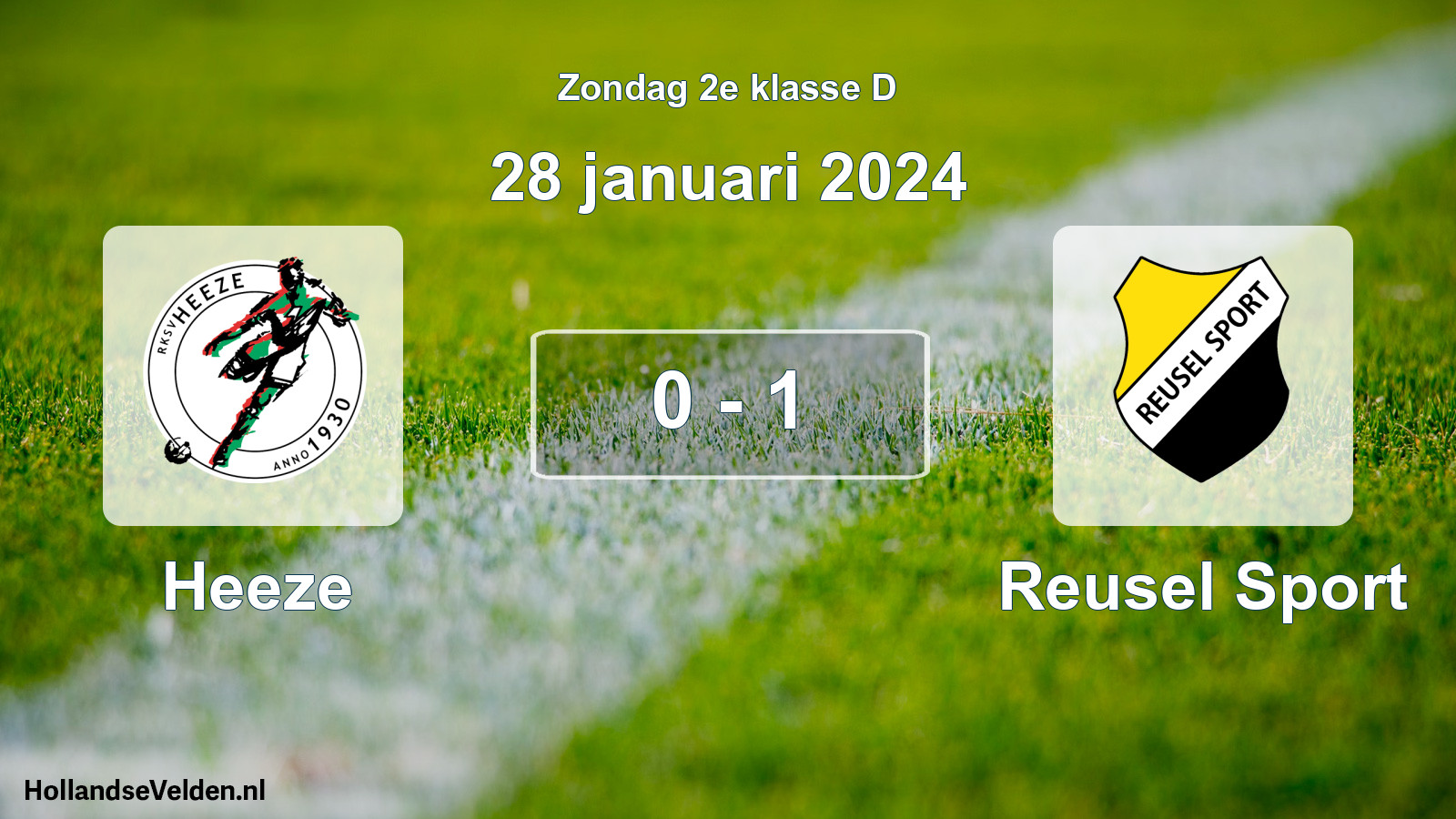 Total number of matches played: Heeze - Reusel Sport 0 - 1 (28 January 2024)