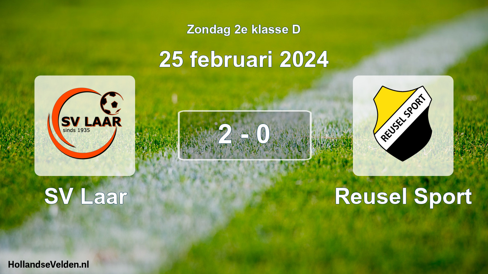 Total number of matches played: SV Laar - Reusel Sport 2 - 0 (25 February 2024)