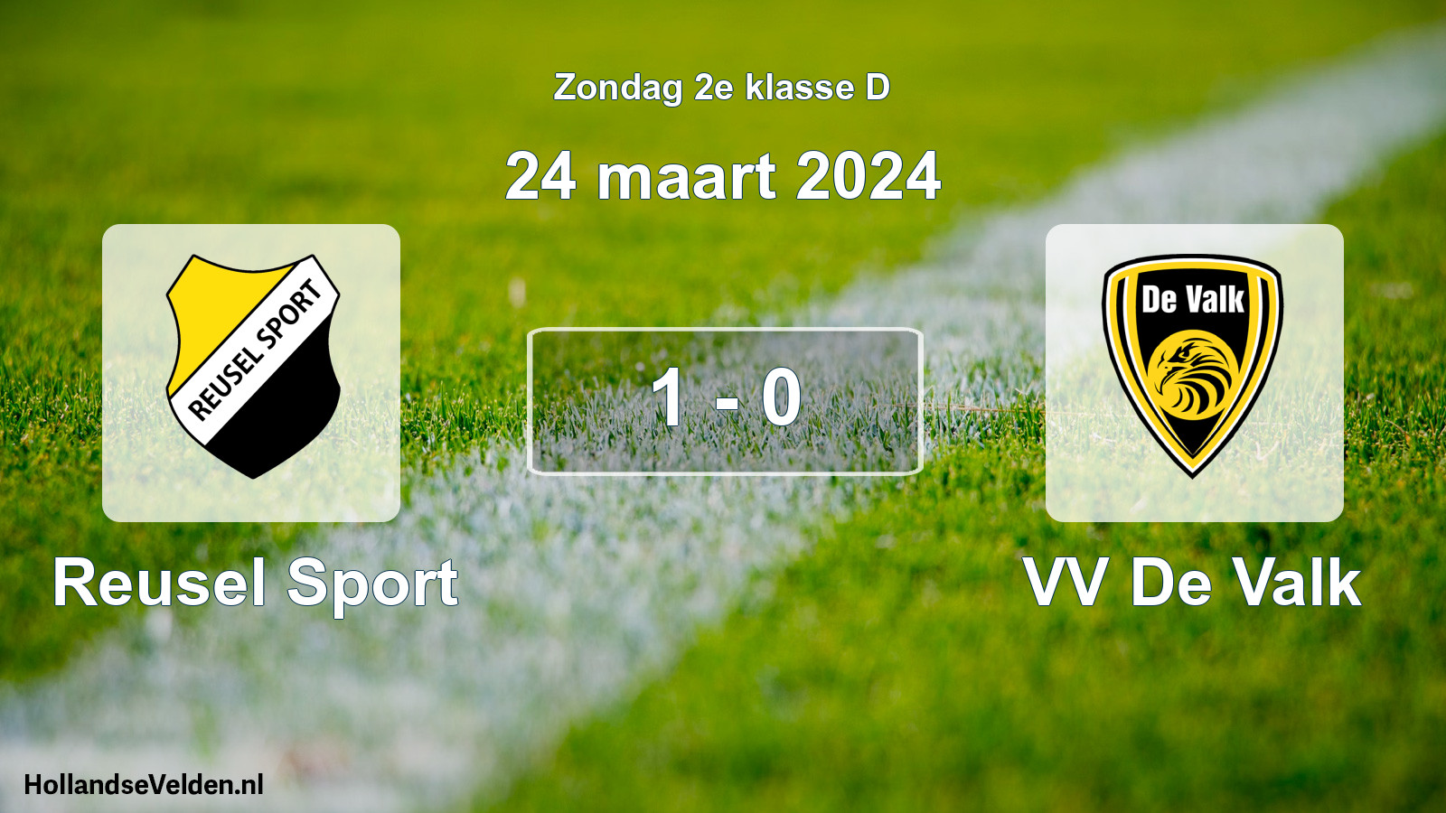Total number of matches played: Reusel Sport - VV De Valk 1 - 0 (24 March 2024)
