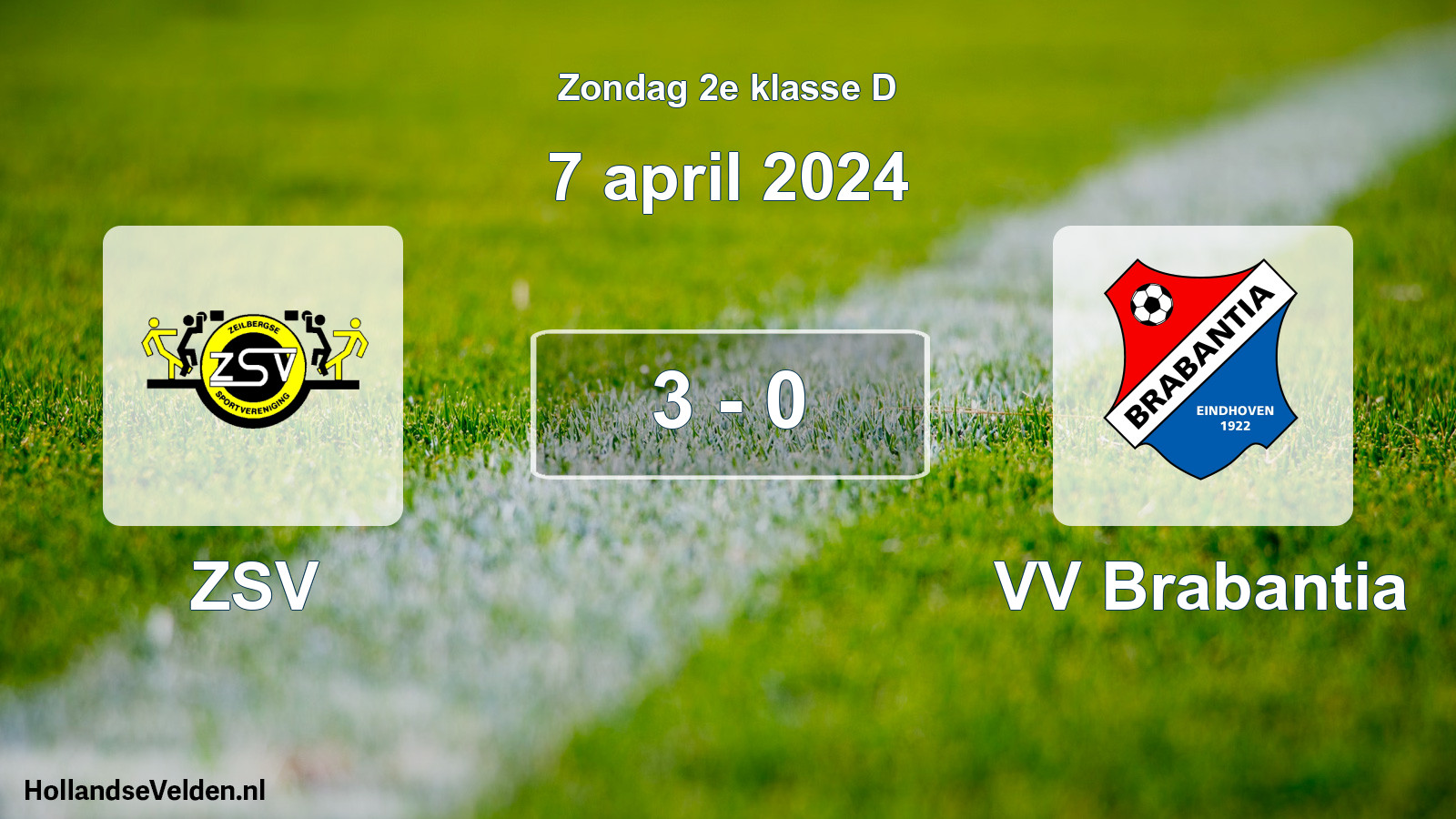 Total number of matches played: ZSV - VV Brabantia 3 - 0 (7 April 2024)