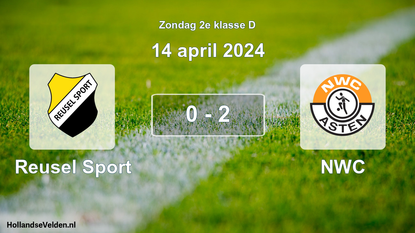 Total number of matches played: Reusel Sport - NWC 0 - 2 (14 April 2024)