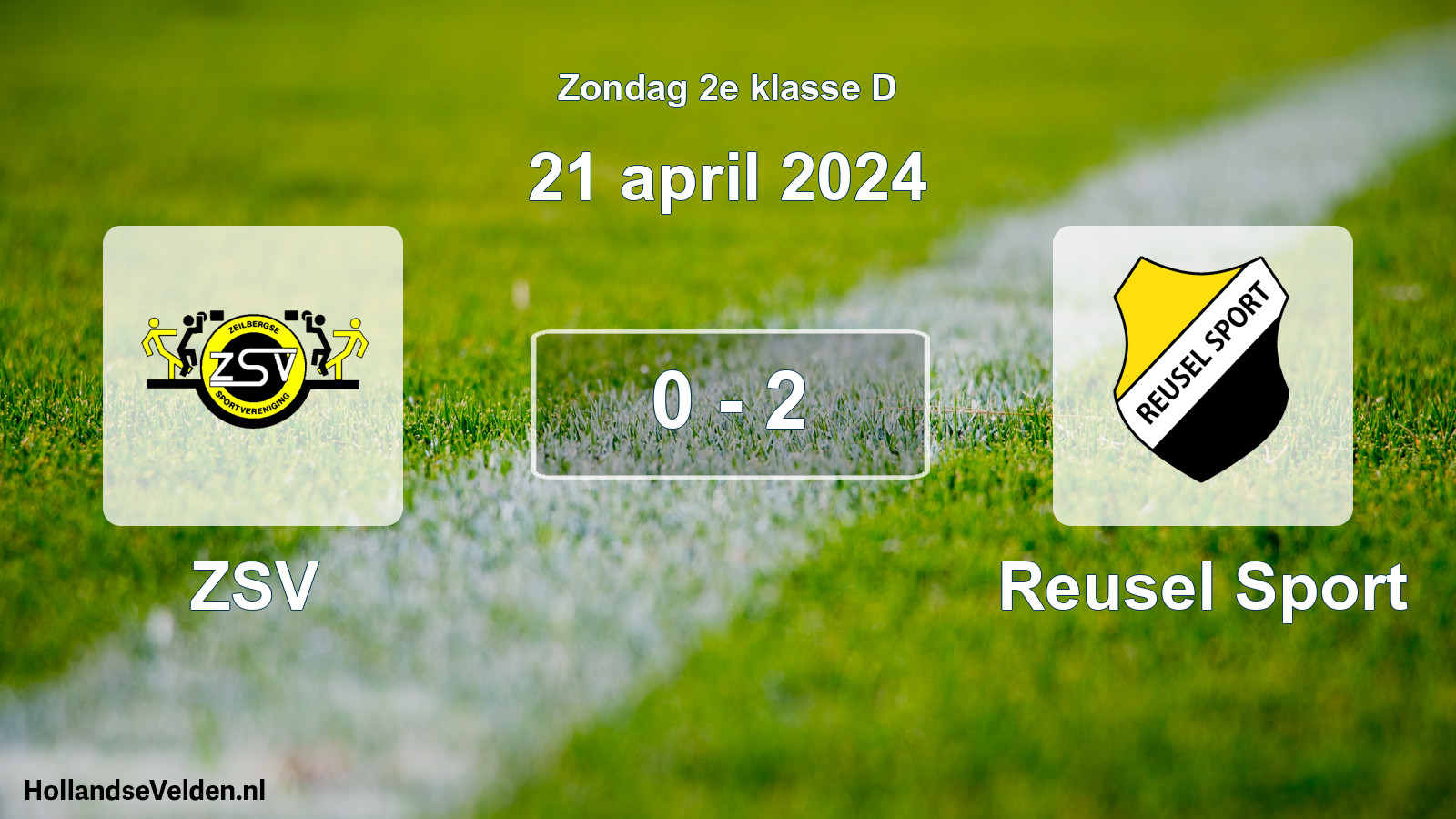 Total number of matches played: ZSV - Reusel Sport 0 - 2 (21 April 2024)