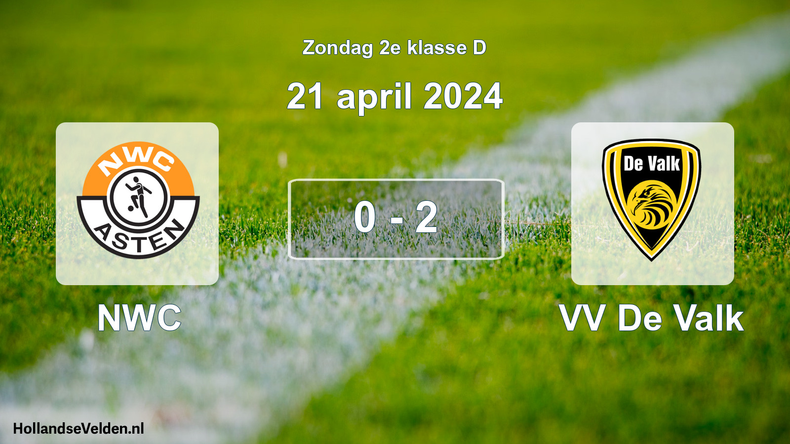 Total number of matches played: NWC - VV De Valk 0 - 2 (21 April 2024)