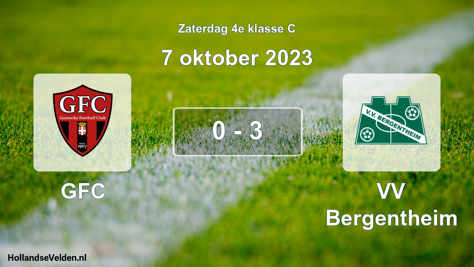 Total number of matches played: GFC - VV Bergentheim 0 - 3 (7 October 2023)