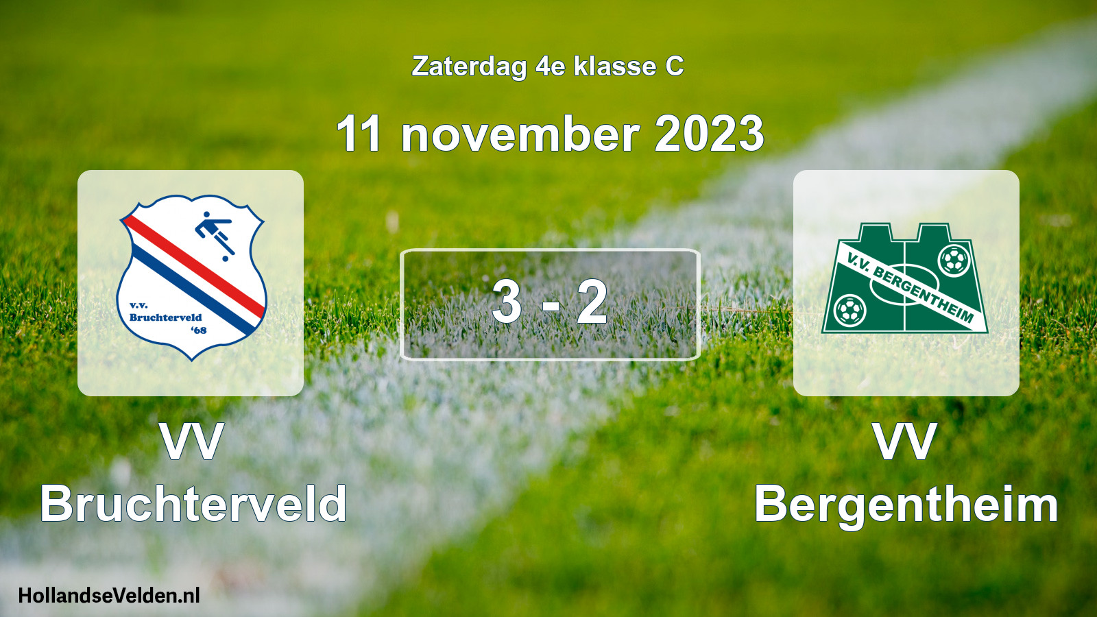 Total number of matches played: VV Bruchterveld - VV Bergentheim 3 - 2 (11 November 2023)