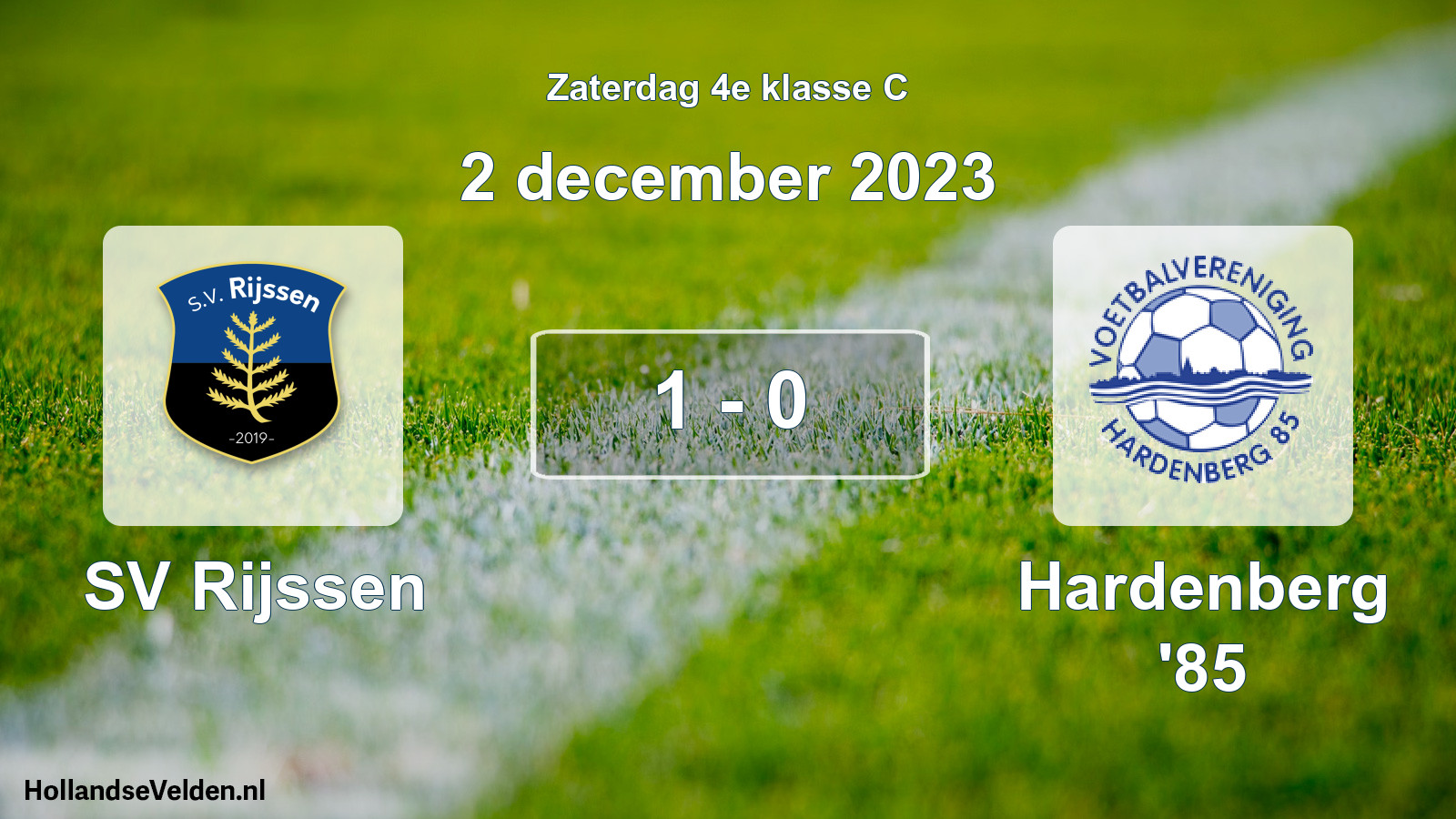 Total number of matches played: SV Rijssen - Hardenberg '85 1 - 0 (2 December 2023)