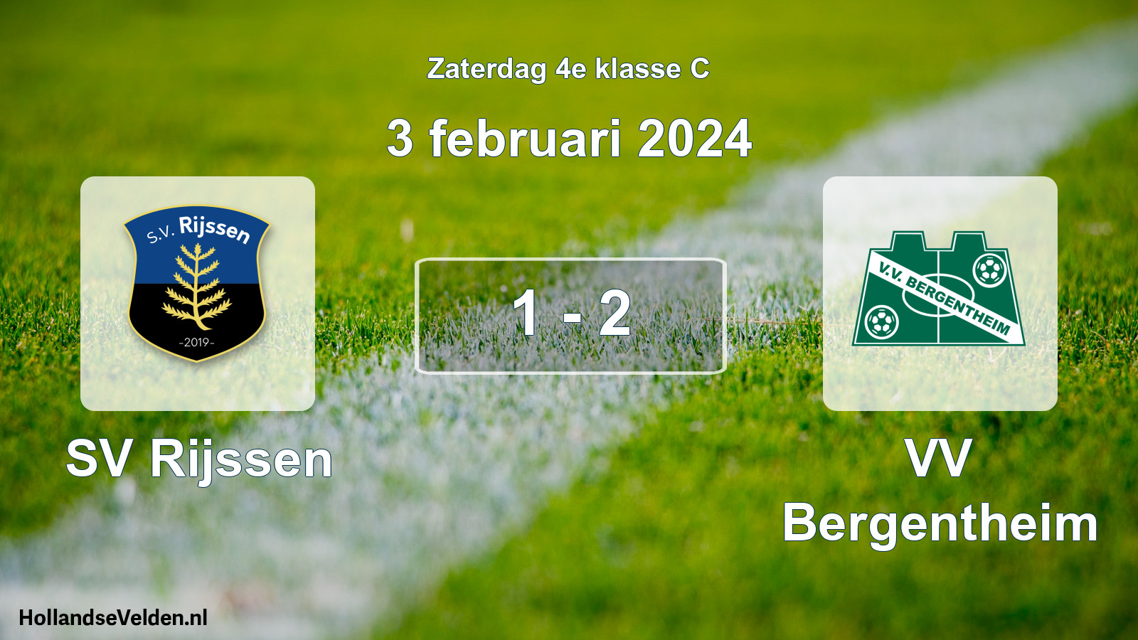 Total number of matches played: SV Rijssen - VV Bergentheim 1 - 2 (3 February 2024)