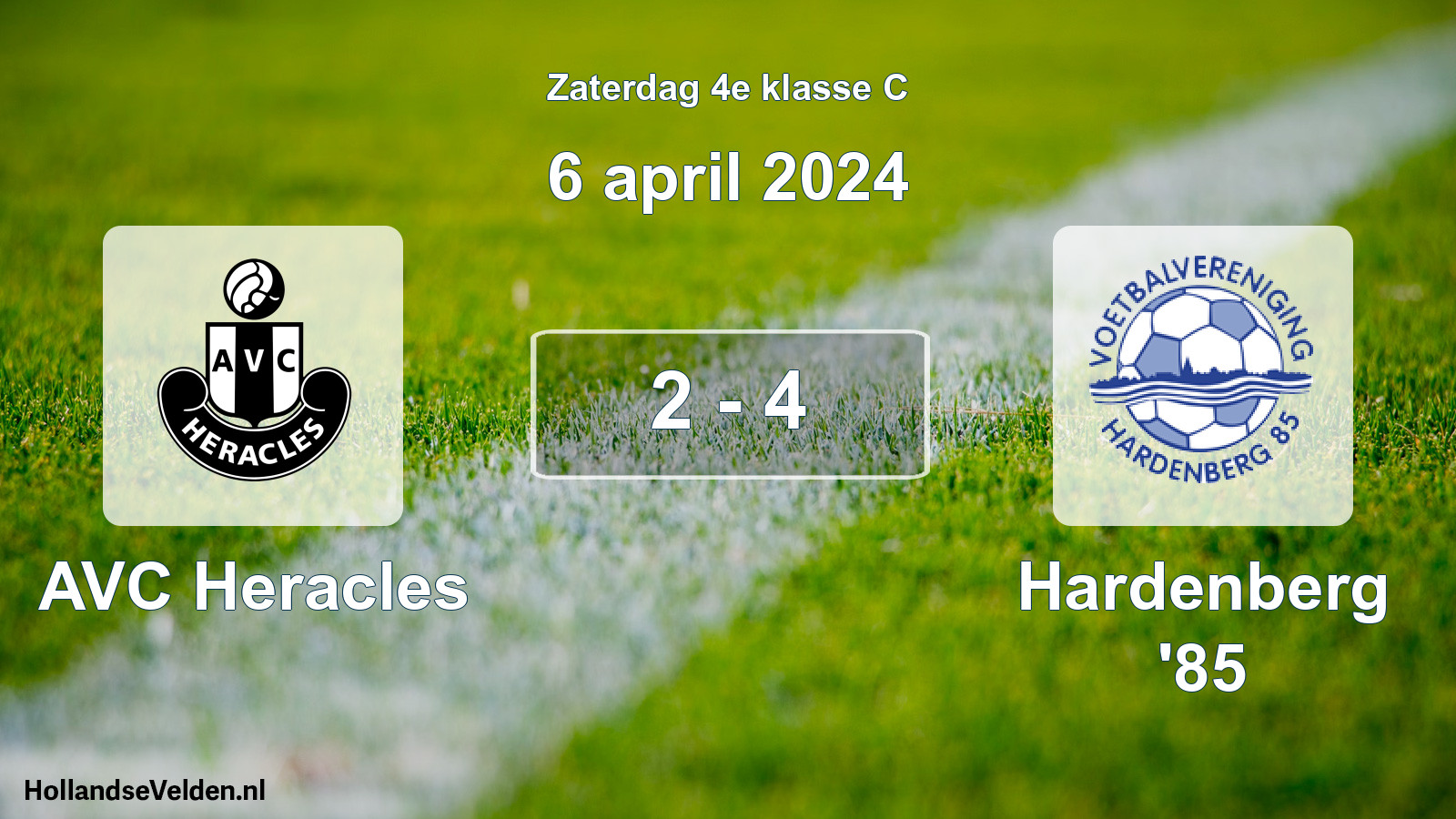 Total number of matches played: AVC Heracles - Hardenberg '85 2 - 4 (6 April 2024)