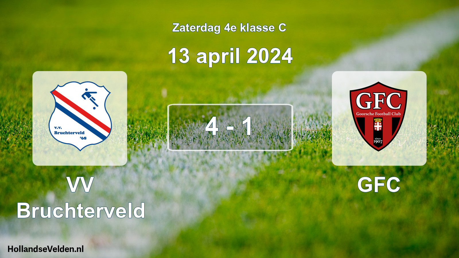 Total number of matches played: VV Bruchterveld - GFC 4 - 1 (13 April 2024)