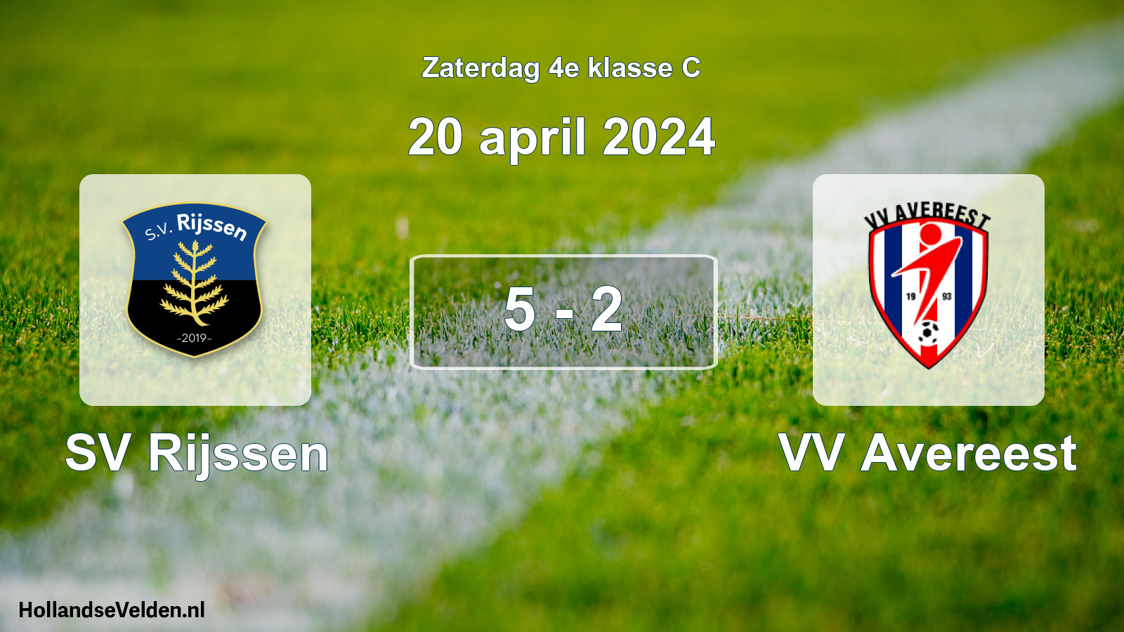 Total number of matches played: SV Rijssen - VV Avereest 5 - 2 (20 April 2024)