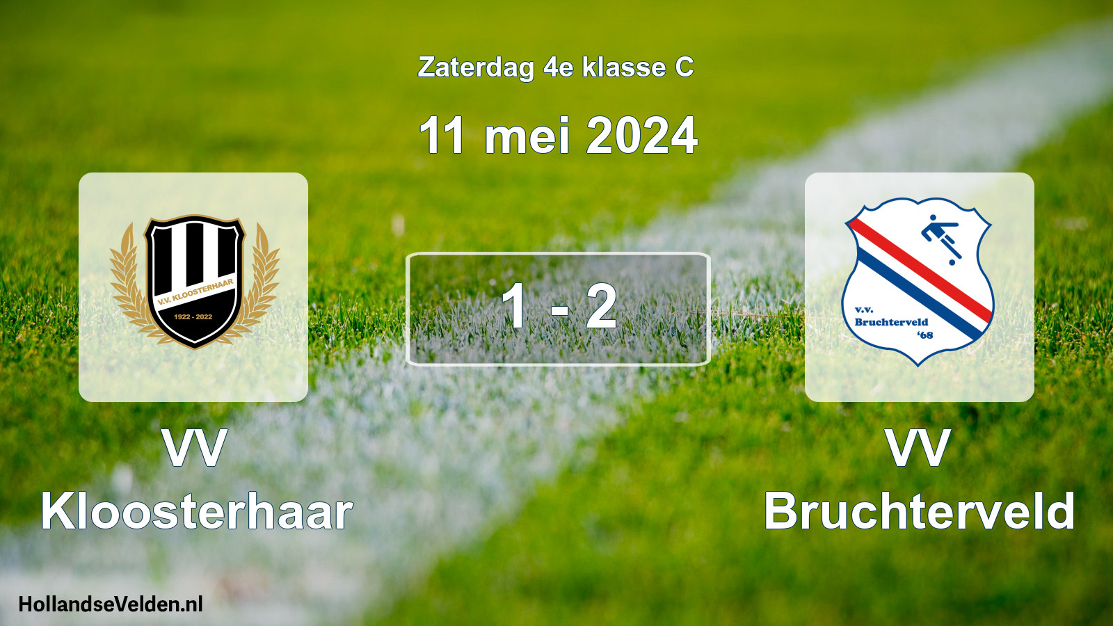 Total number of matches played: VV Kloosterhaar - VV Bruchterveld 1 - 2 (11 May 2024)