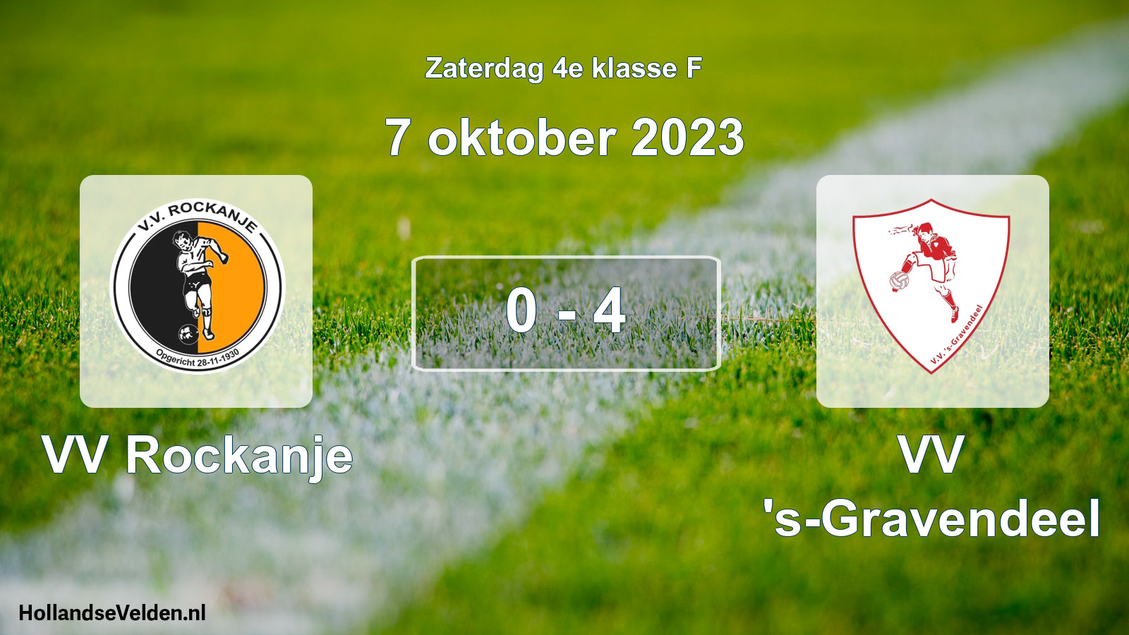 Total number of matches played: VV Rockanje - VV 's-Gravendeel 0 - 4 (7 October 2023)