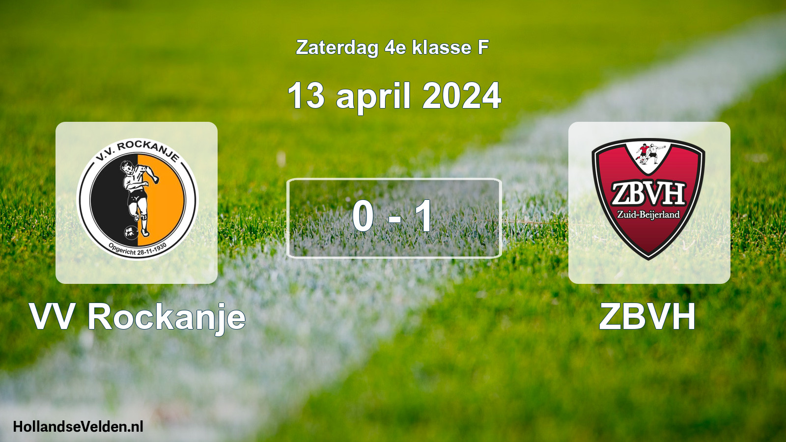 Total number of matches played: VV Rockanje - ZBVH 0 - 1 (13 April 2024)