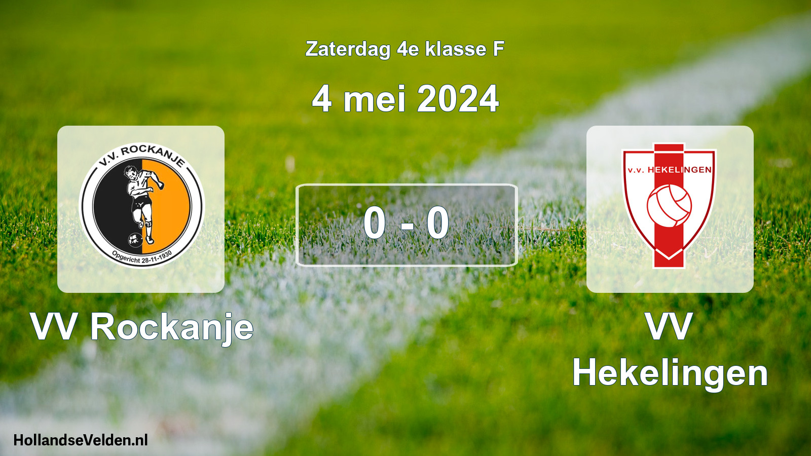 Total number of matches played: VV Rockanje - VV Hekelingen 0 - 0 (4 May 2024)