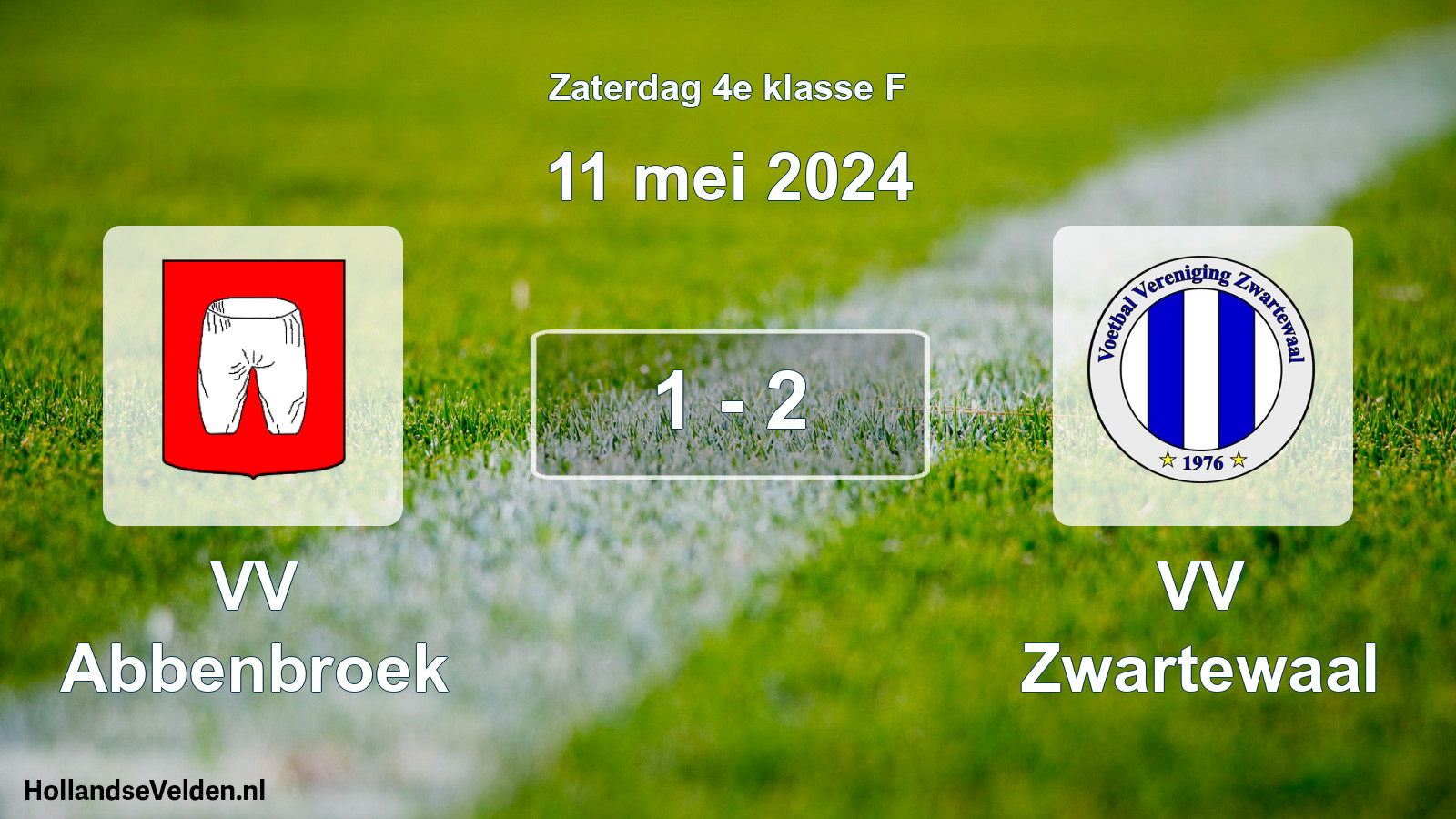 Total number of matches played: VV Abbenbroek - VV Zwartewaal 1 - 2 (11 May 2024)
