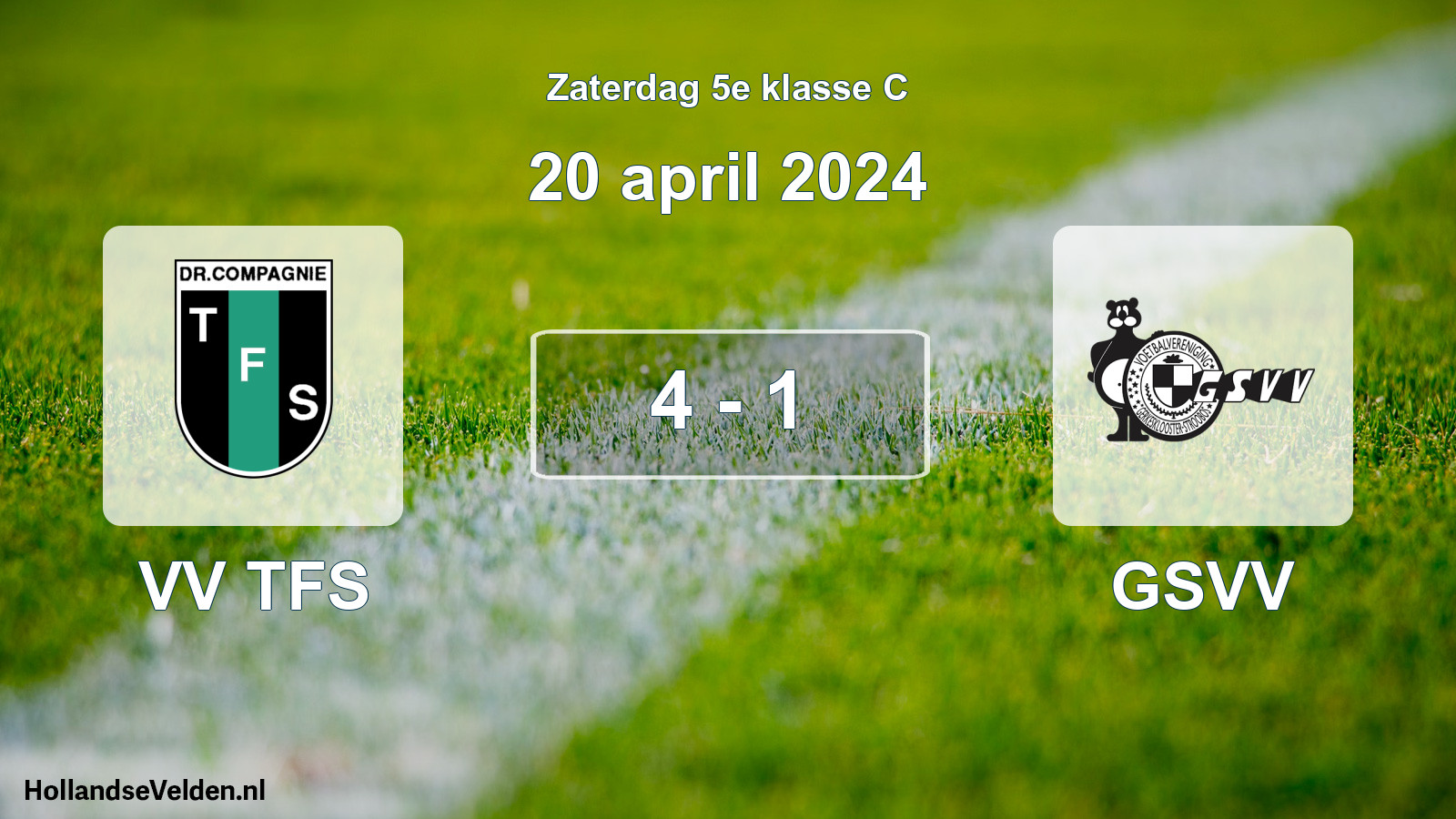 Total number of matches played: VV TFS - GSVV 4 - 1 (20 April 2024)