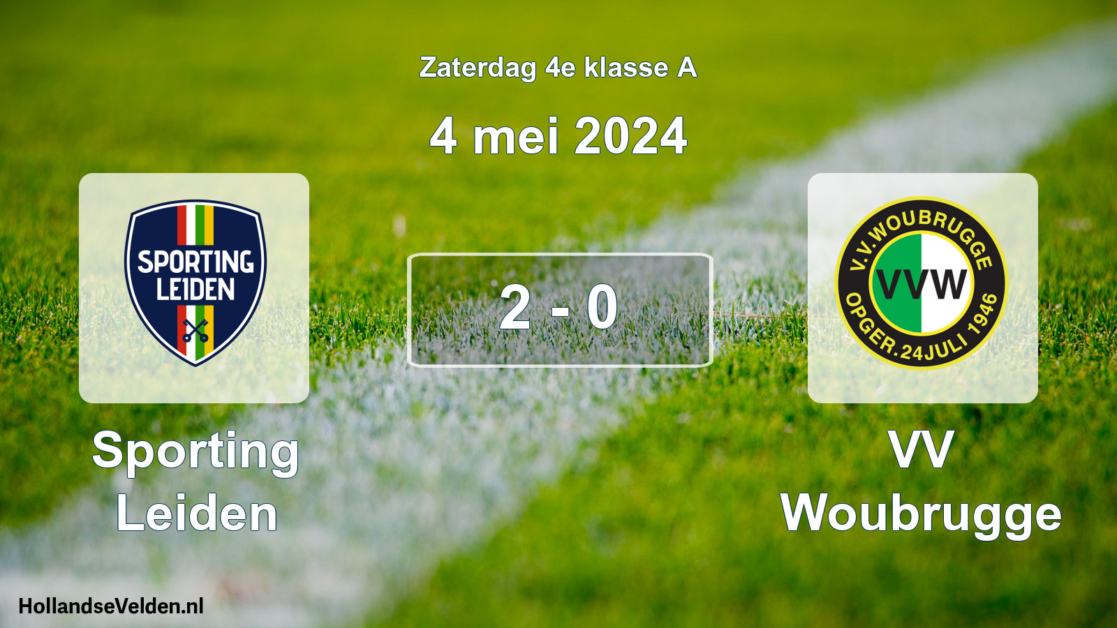 Total number of matches played: Sporting Leiden - VV Woubrugge 2 - 0 (4 May 2024)