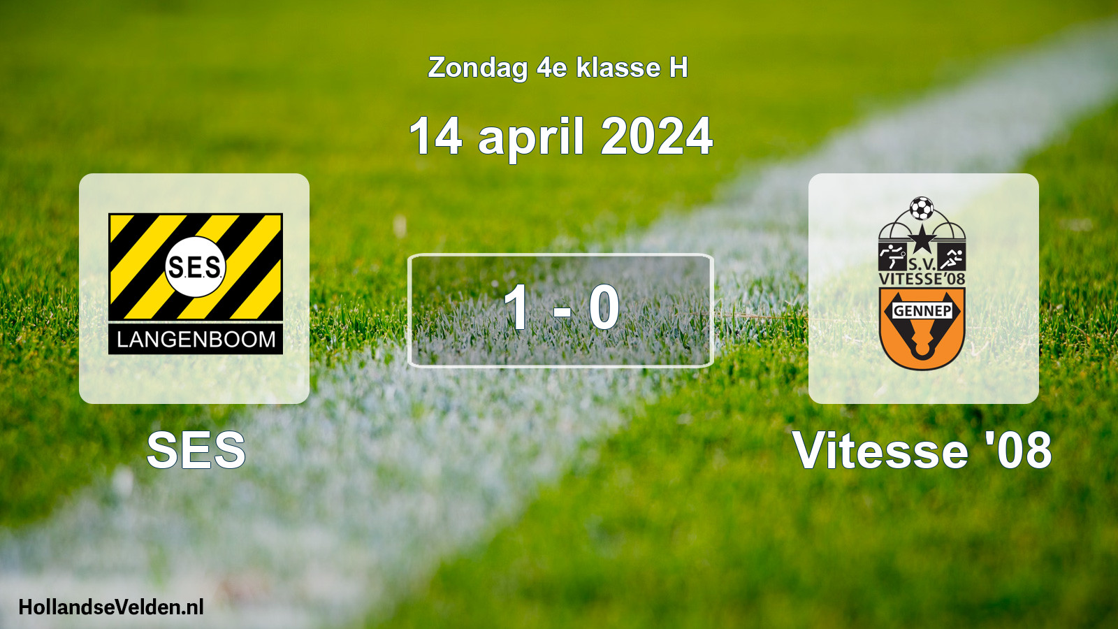 Total number of matches played: SES - Vitesse '08 1 - 0 (14 April 2024)