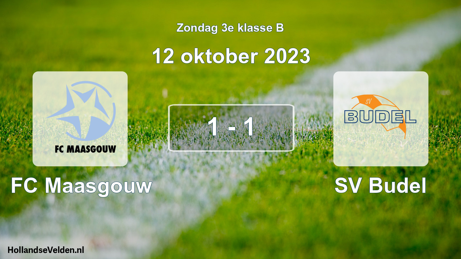 Total number of matches played: FC Maasgouw - SV Budel 1 - 1 (12 October 2023)