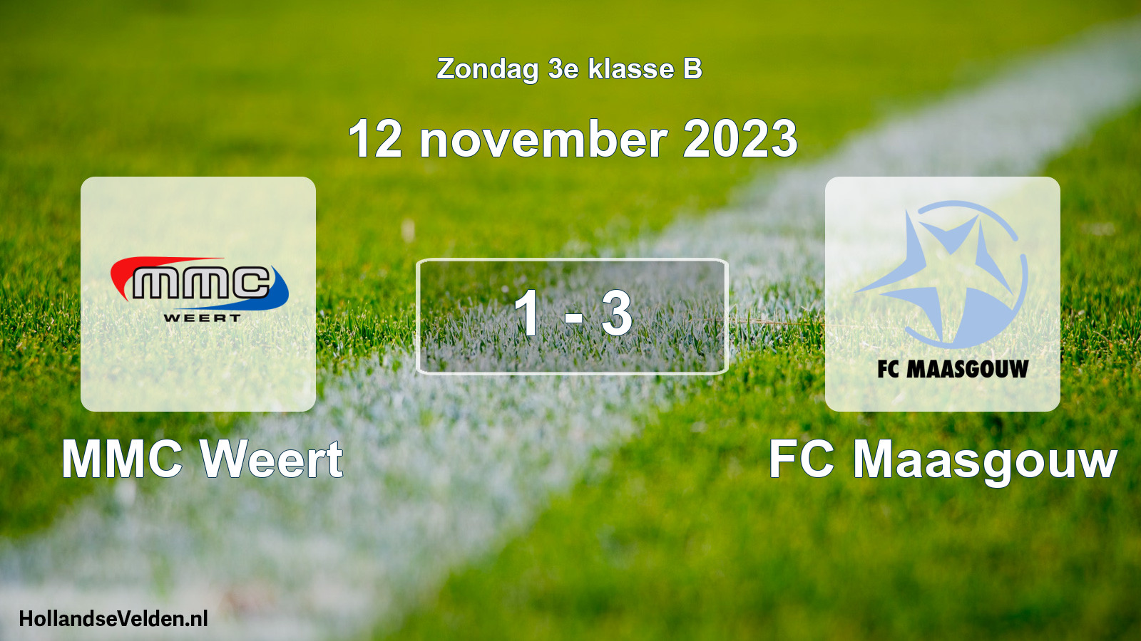 Total number of matches played: MMC Weert - FC Maasgouw 1 - 3 (12 November 2023)