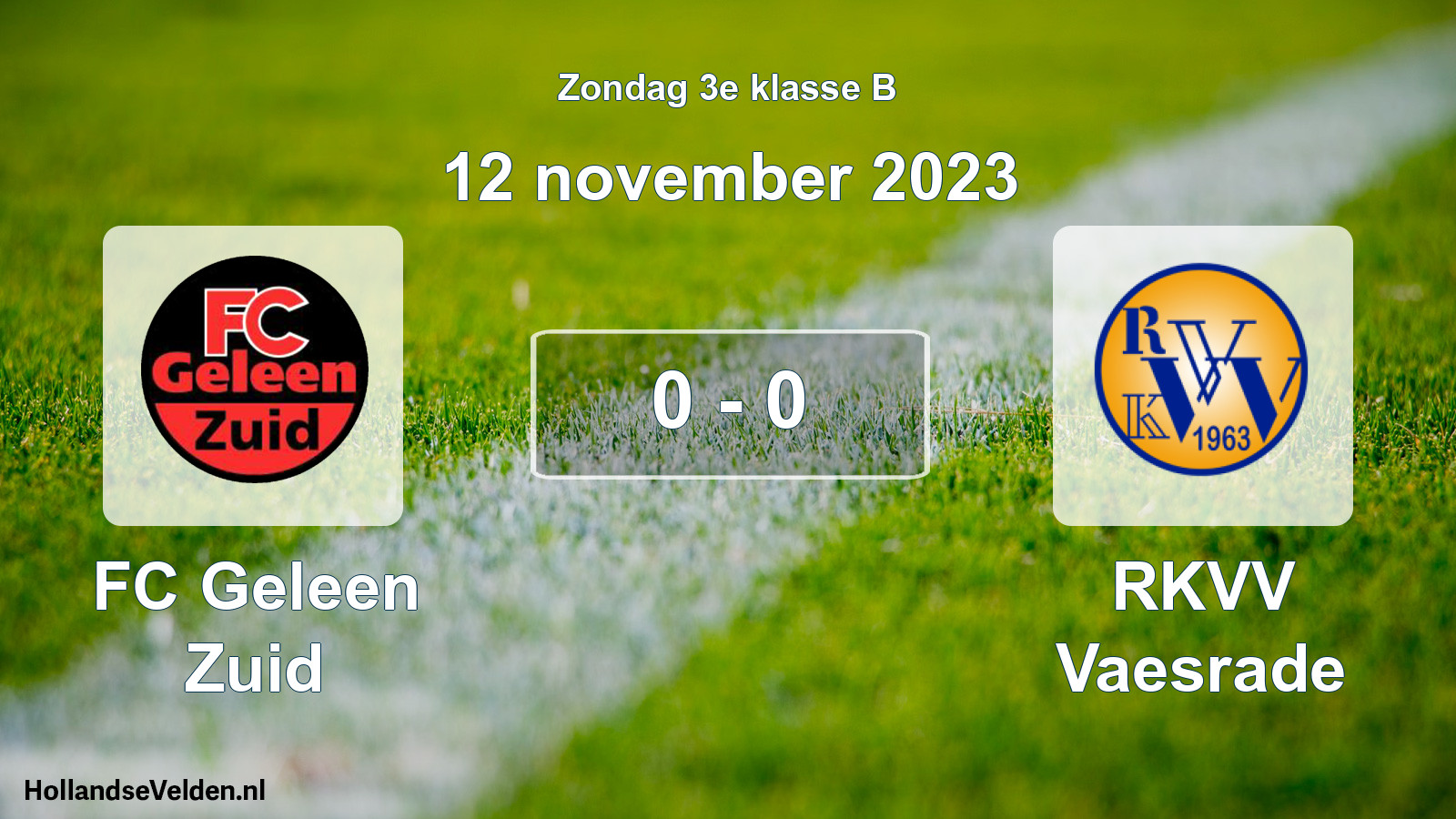 Total number of matches played: FC Geleen Zuid - RKVV Vaesrade 0 - 0 (12 November 2023)