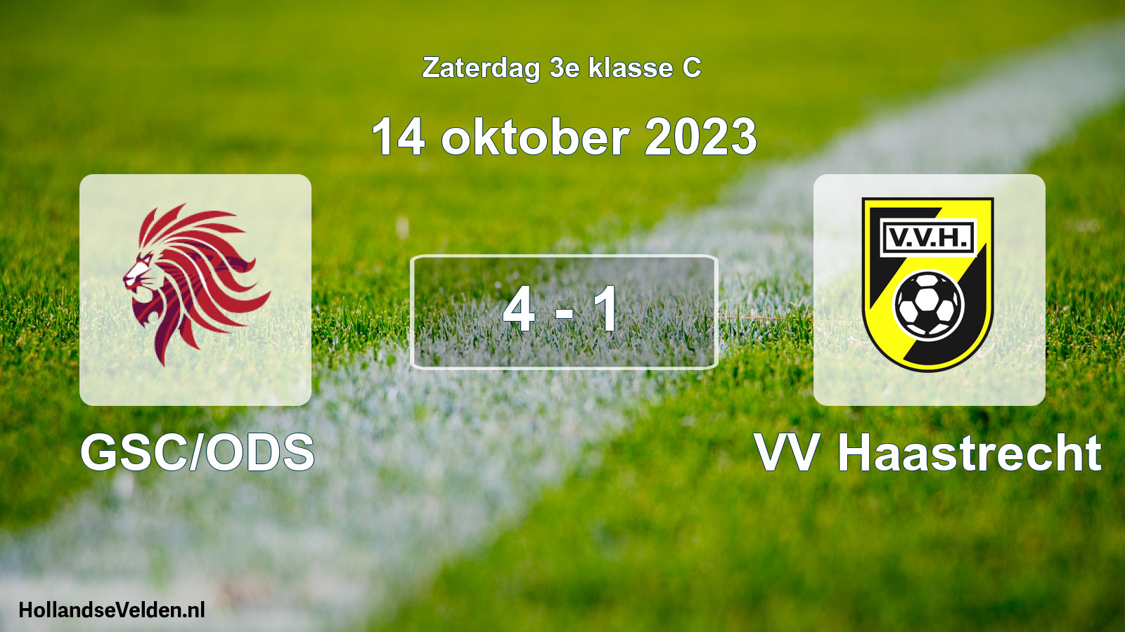 Total number of matches played: GSC/ODS - VV Haastrecht 4 - 1 (14 October 2023)