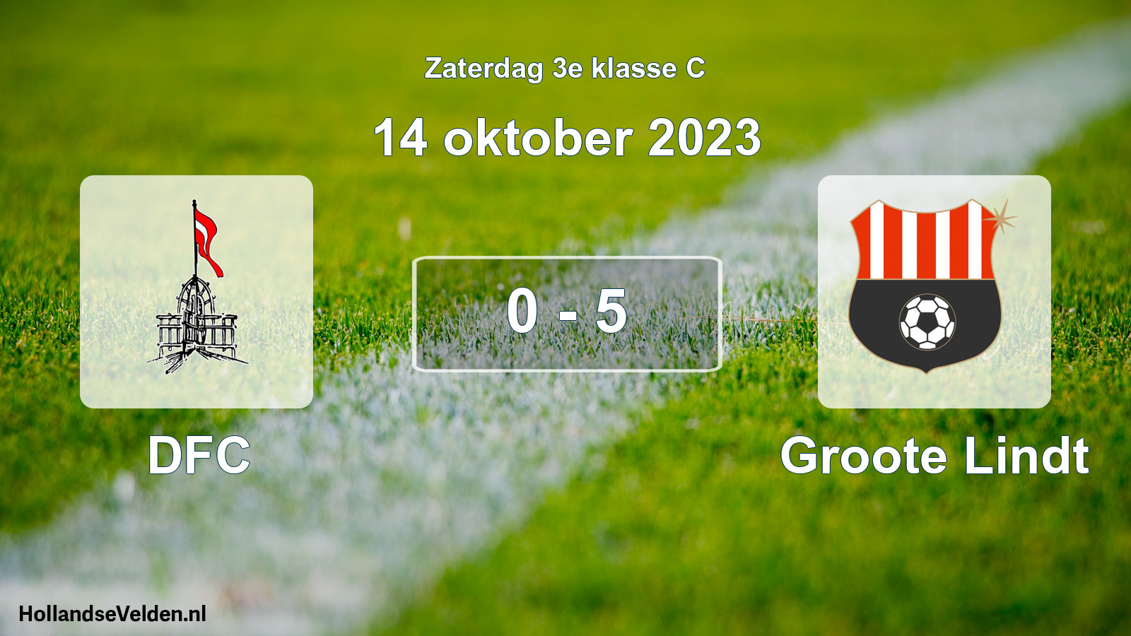 Total number of matches played: DFC - Groote Lindt 0 - 5 (14 October 2023)