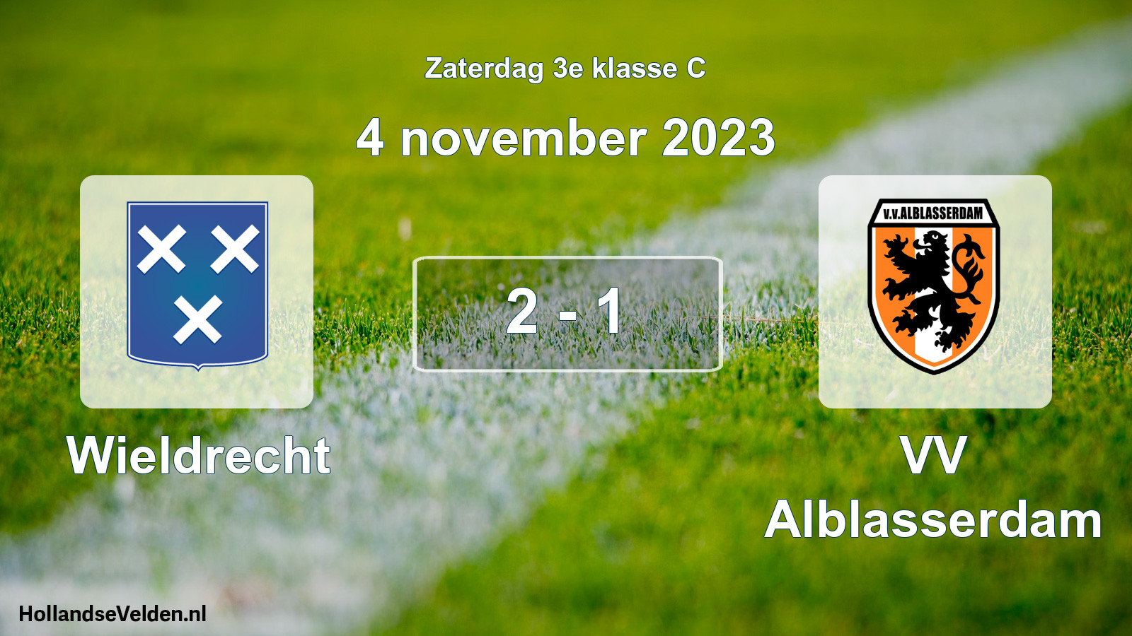 Total number of matches played: Wieldrecht - VV Alblasserdam 2 - 1 (4 November 2023)