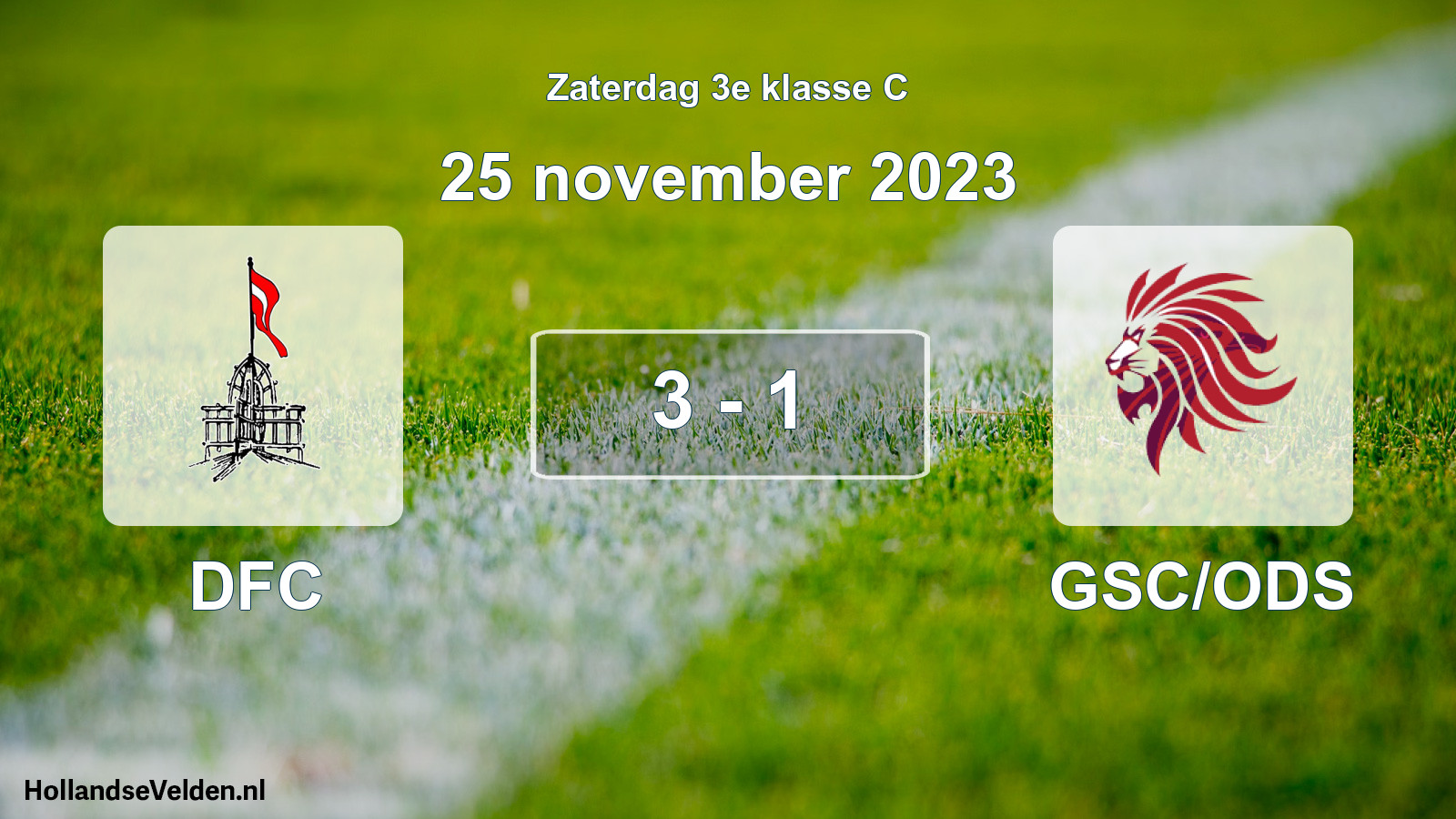 Total number of matches played: DFC - GSC/ODS 3 - 1 (25 November 2023)