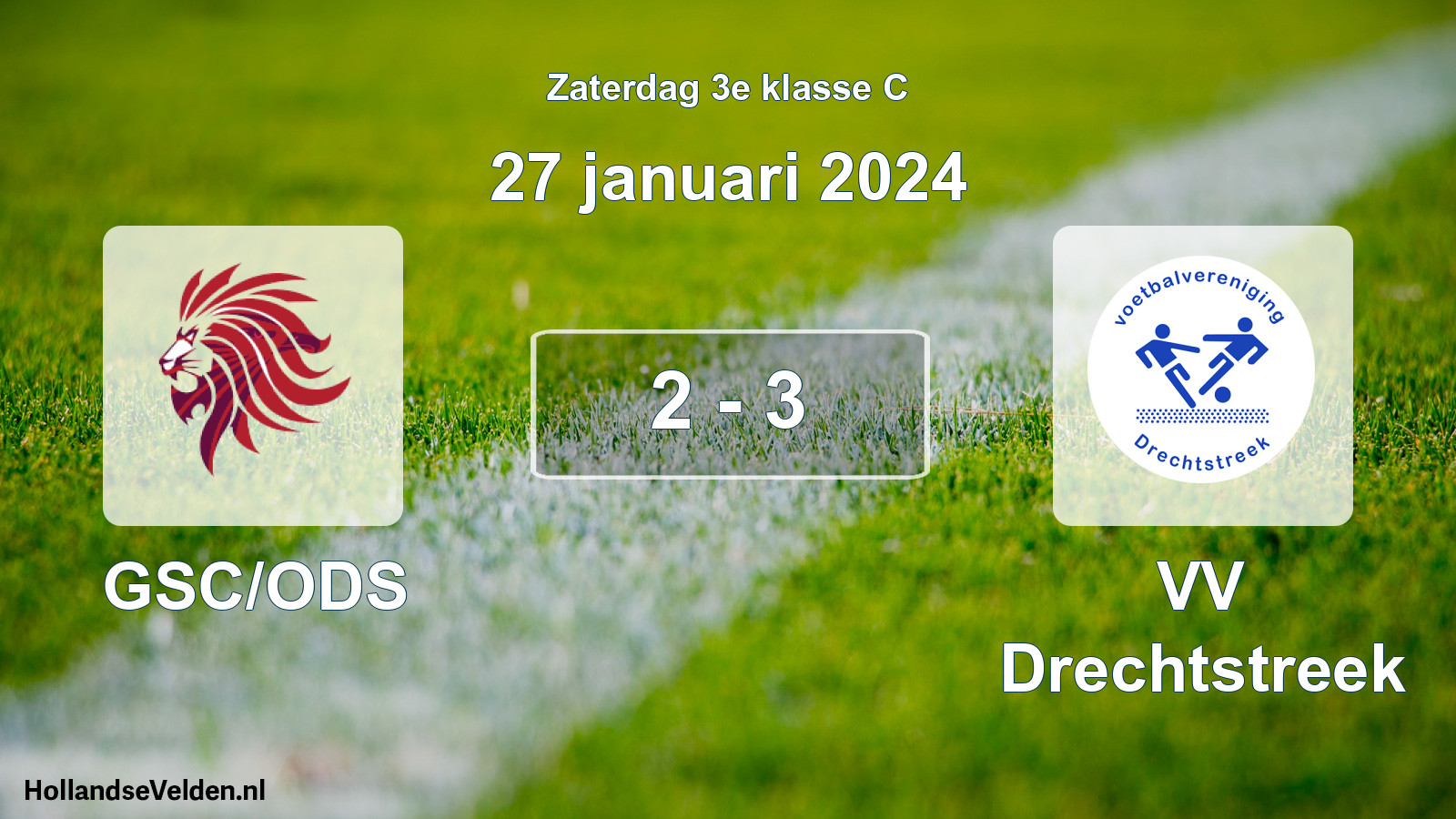 Total number of matches played: GSC/ODS - VV Drechtstreek 2 - 3 (27 January 2024)
