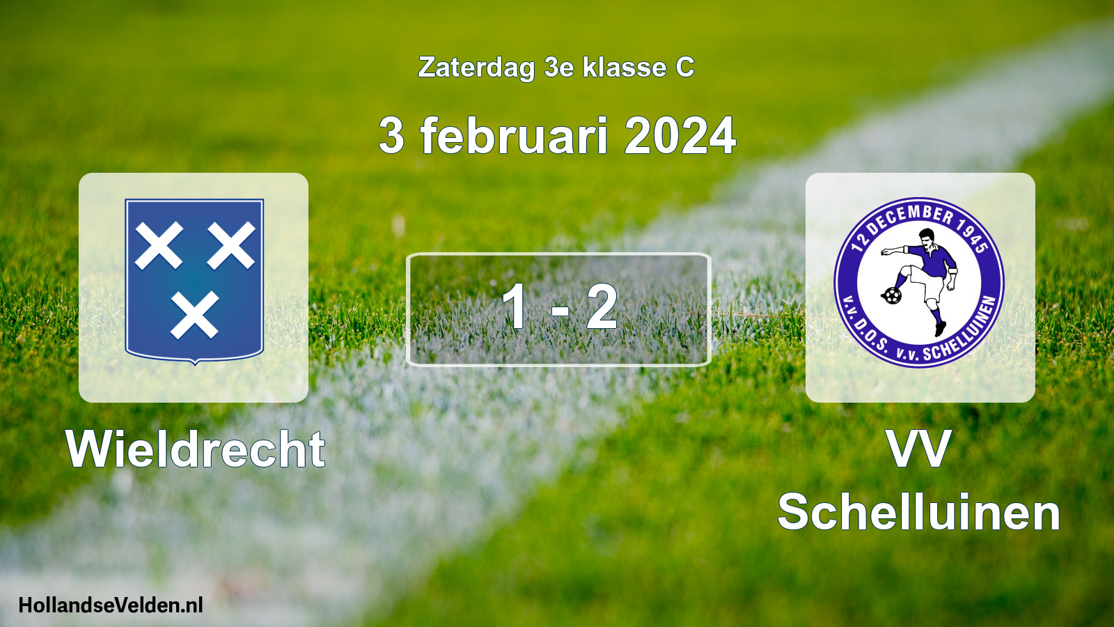 Total number of matches played: Wieldrecht - VV Schelluinen 1 - 2 (3 February 2024)