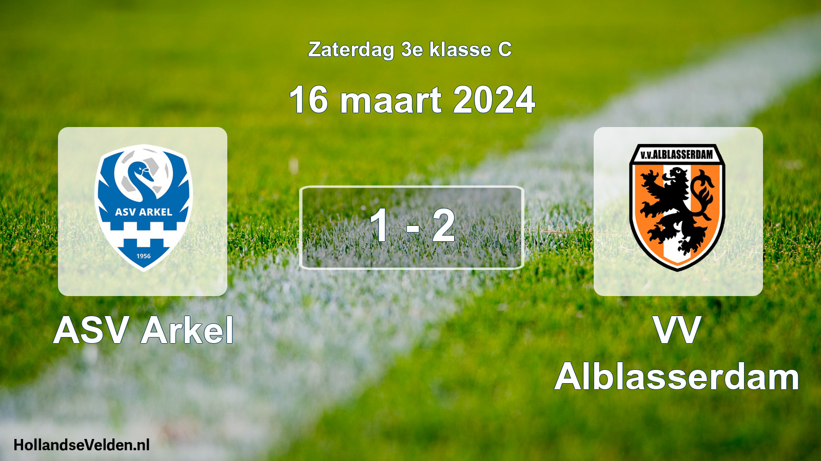 Total number of matches played: ASV Arkel - VV Alblasserdam 1 - 2 (16 March 2024)
