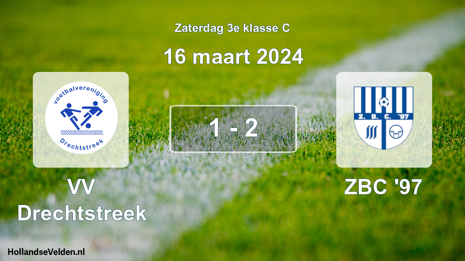 Total number of matches played: VV Drechtstreek - ZBC '97 1 - 2 (16 March 2024)