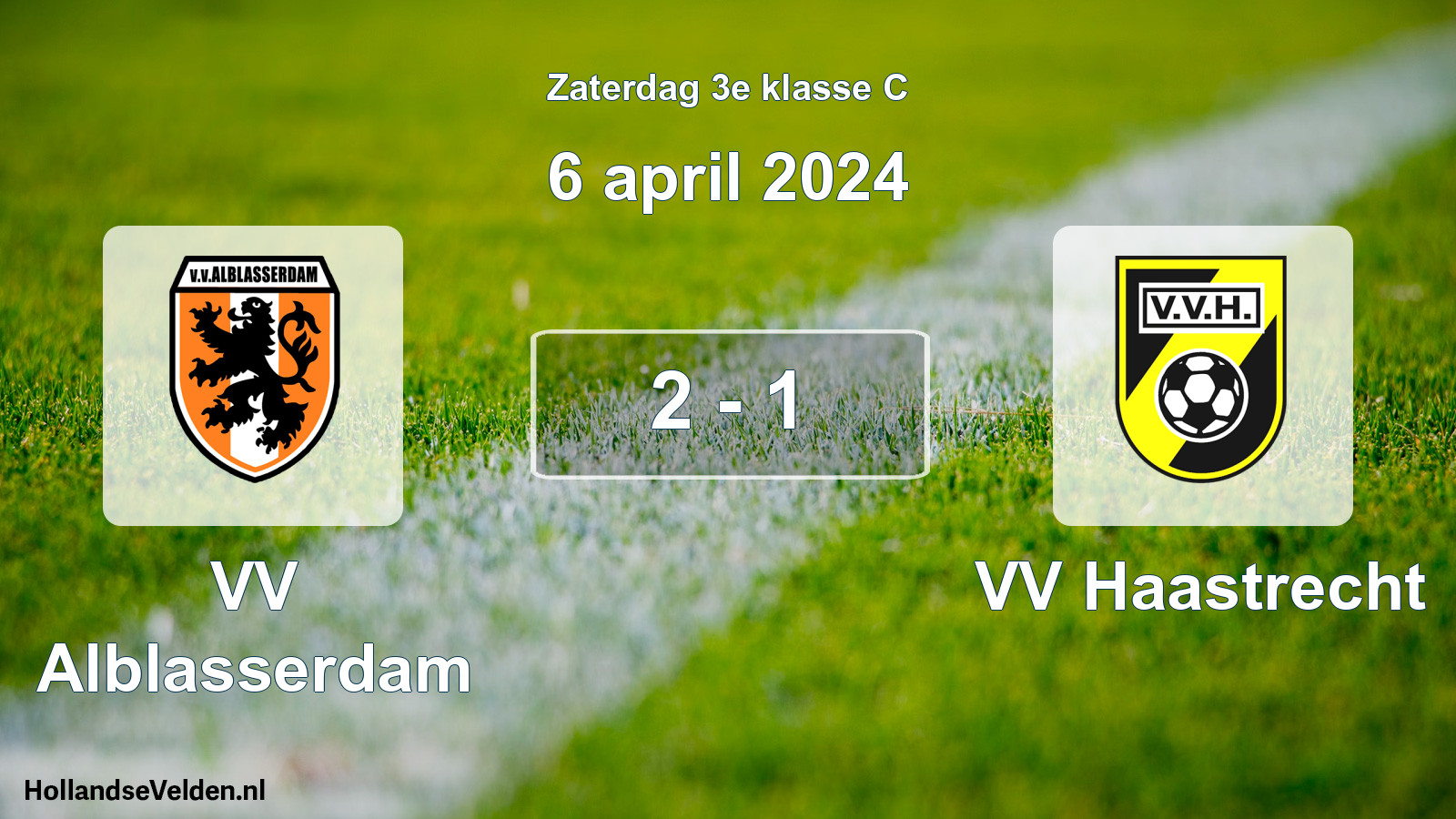 Total number of matches played: VV Alblasserdam - VV Haastrecht 2 - 1 (6 April 2024)