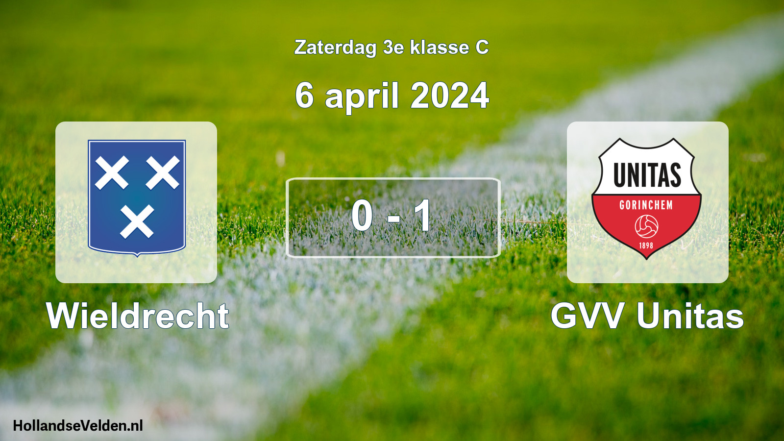 Total number of matches played: Wieldrecht - GVV Unitas 0 - 1 (6 April 2024)