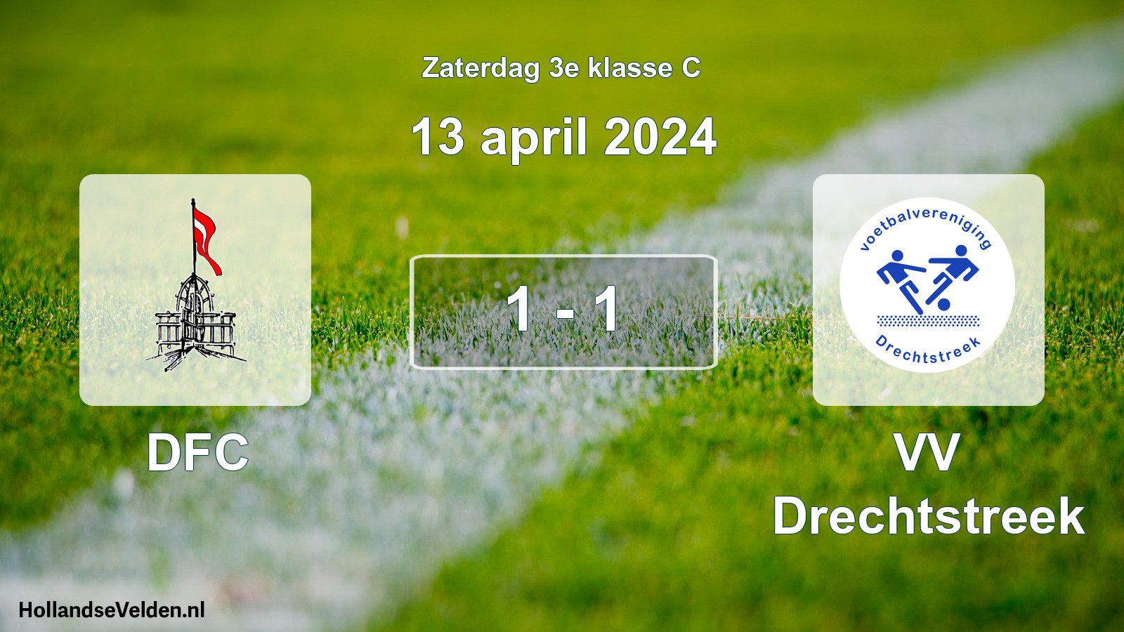Total number of matches played: DFC - VV Drechtstreek 1 - 1 (13 April 2024)