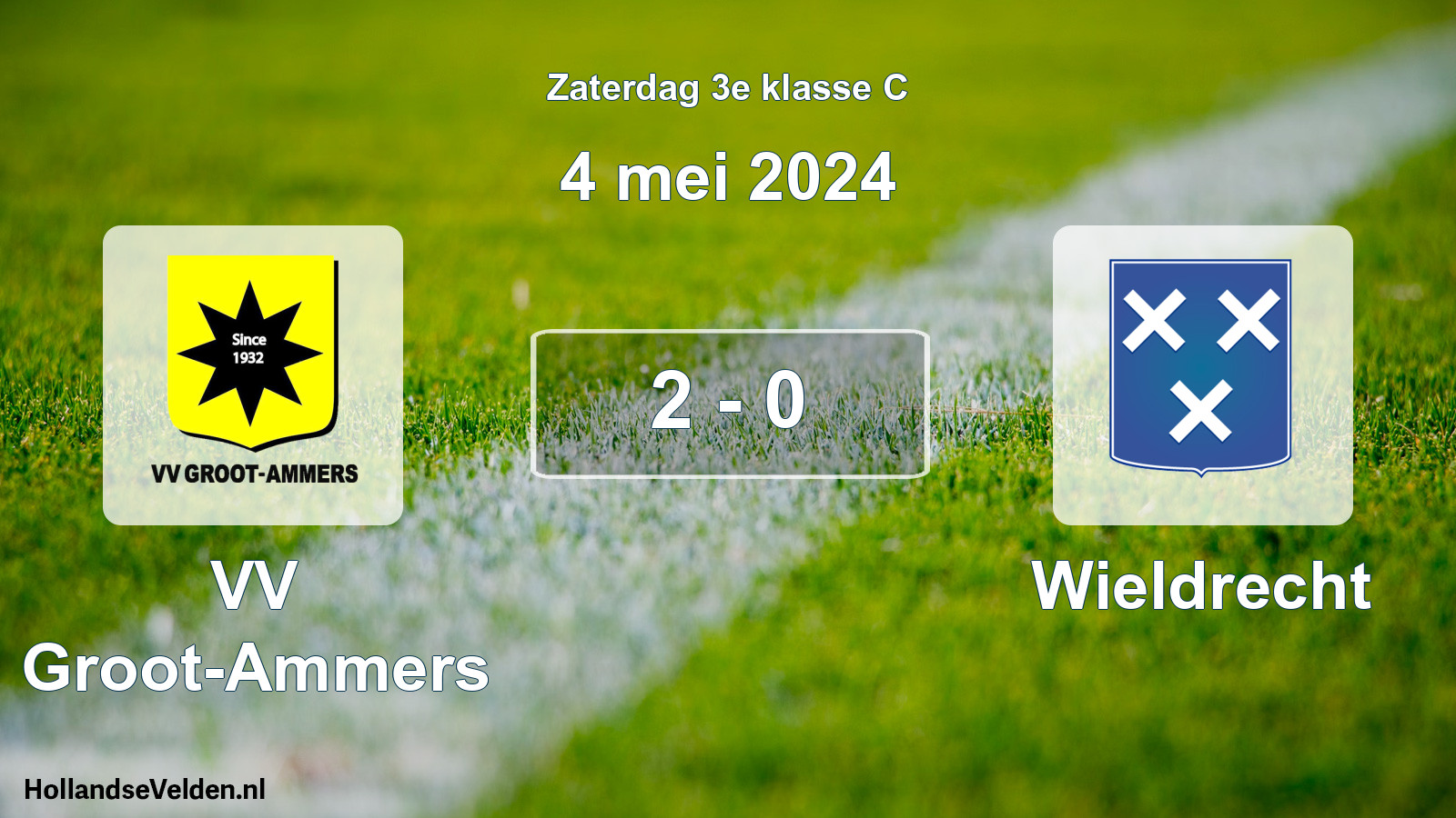 Total number of matches played: VV Groot-Ammers - Wieldrecht 2 - 0 (4 May 2024)