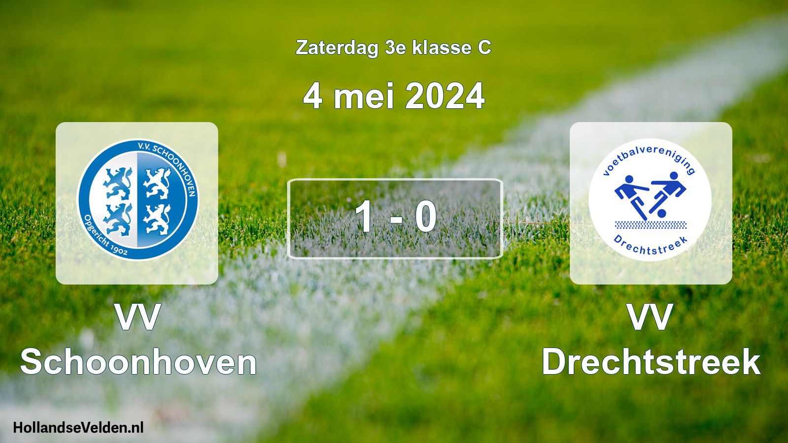 Total number of matches played: VV Schoonhoven - VV Drechtstreek 1 - 0 (4 May 2024)